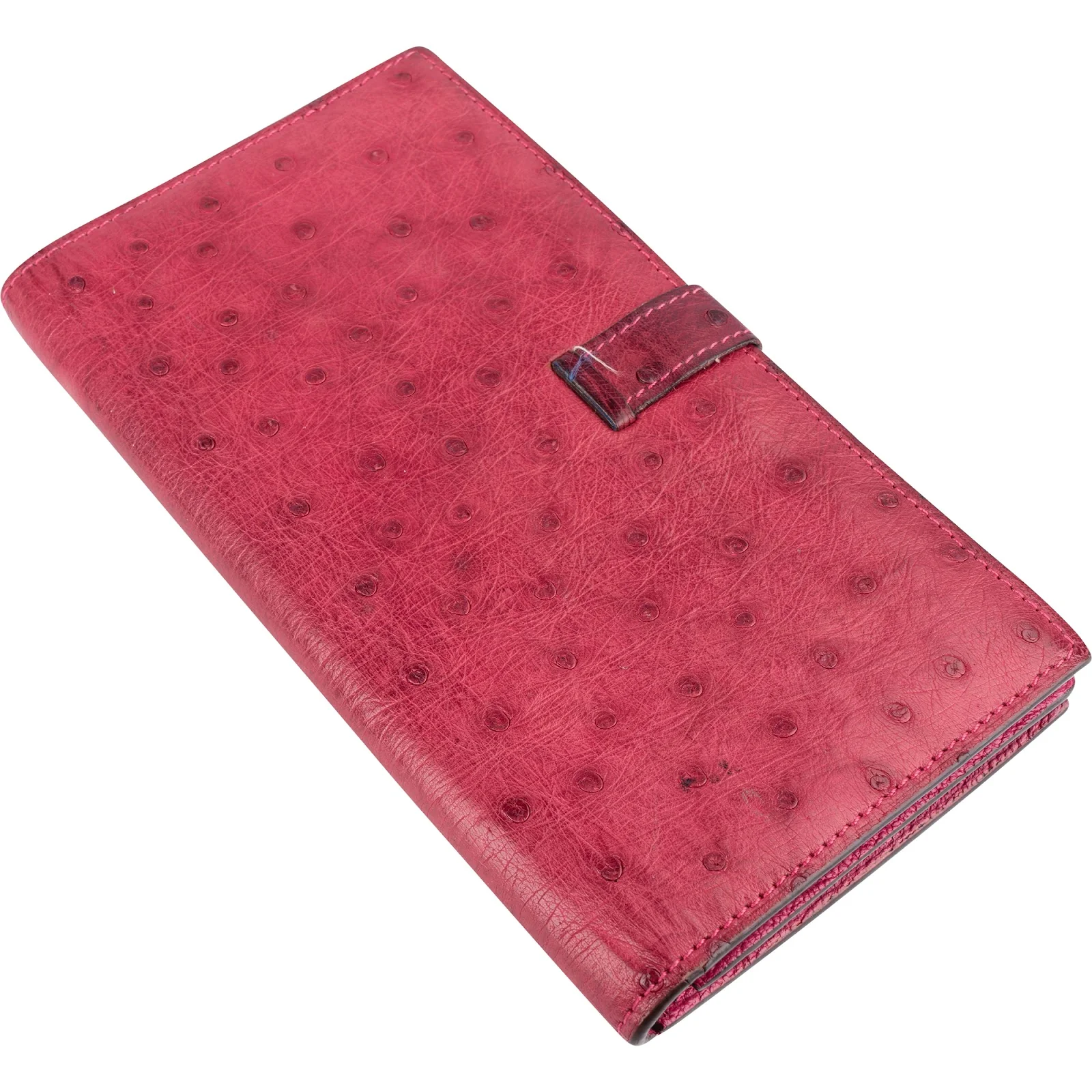 Hermès Pink Ostrich Béarn Wallet