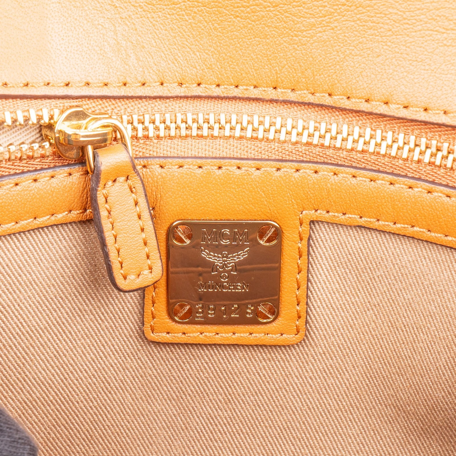 MCM Monogram Visetos Patricia Wallet Oh Chain Crossbody Bag