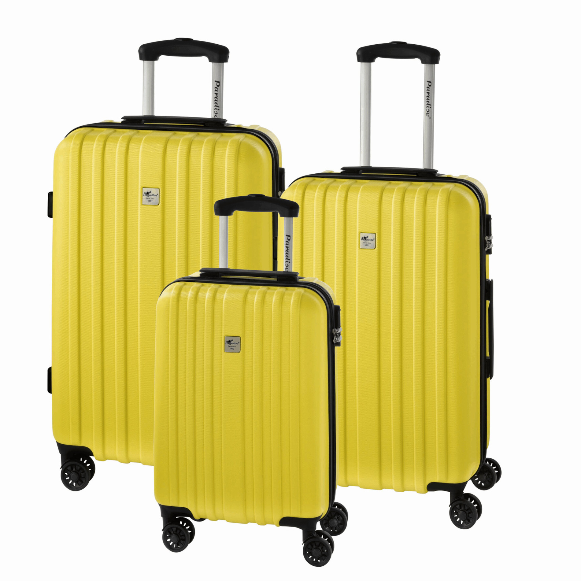 AURORA 3-tlg. Kofferset - zitronengelb