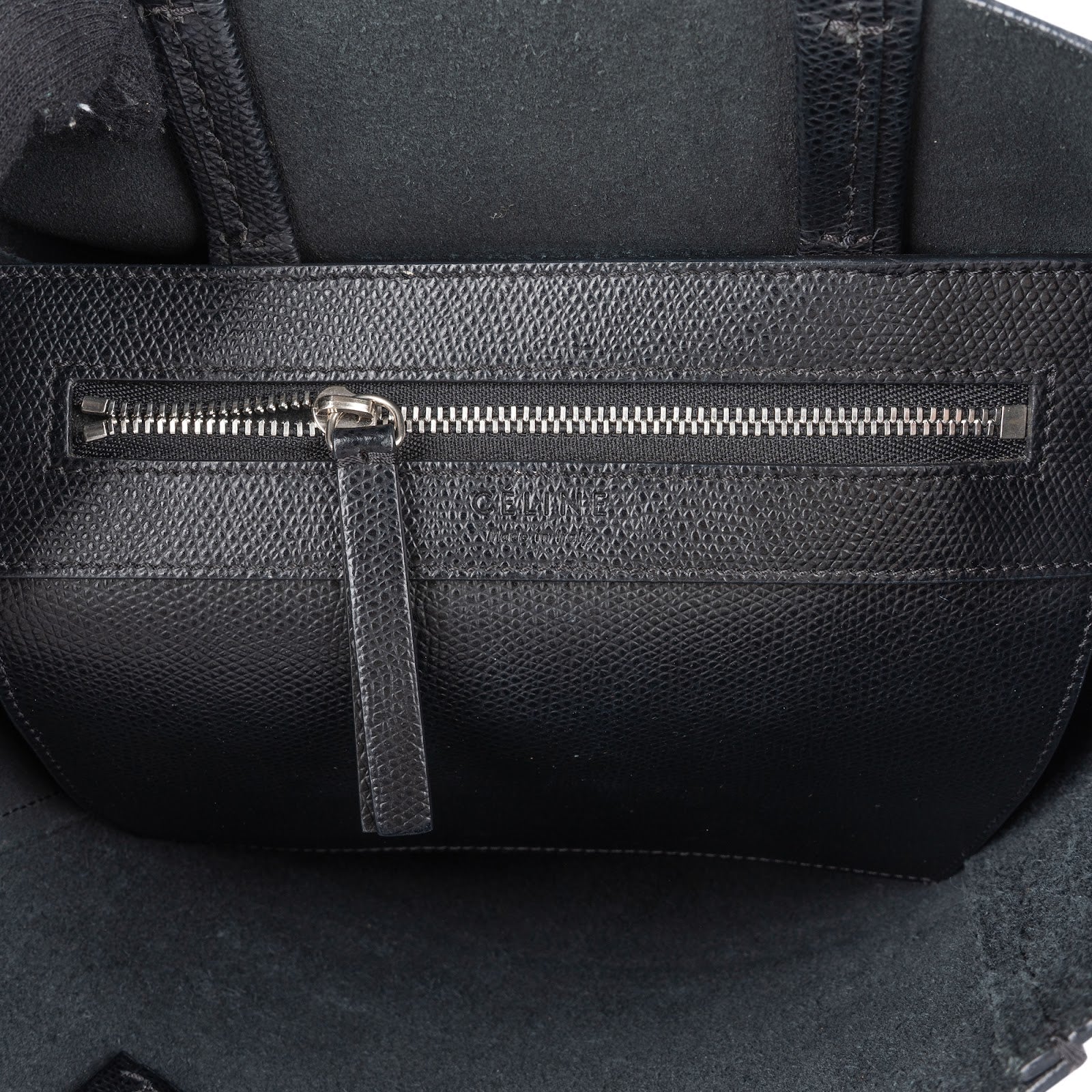 Céline Grained Calfskin Vertical Cabas Crossbody Handbag