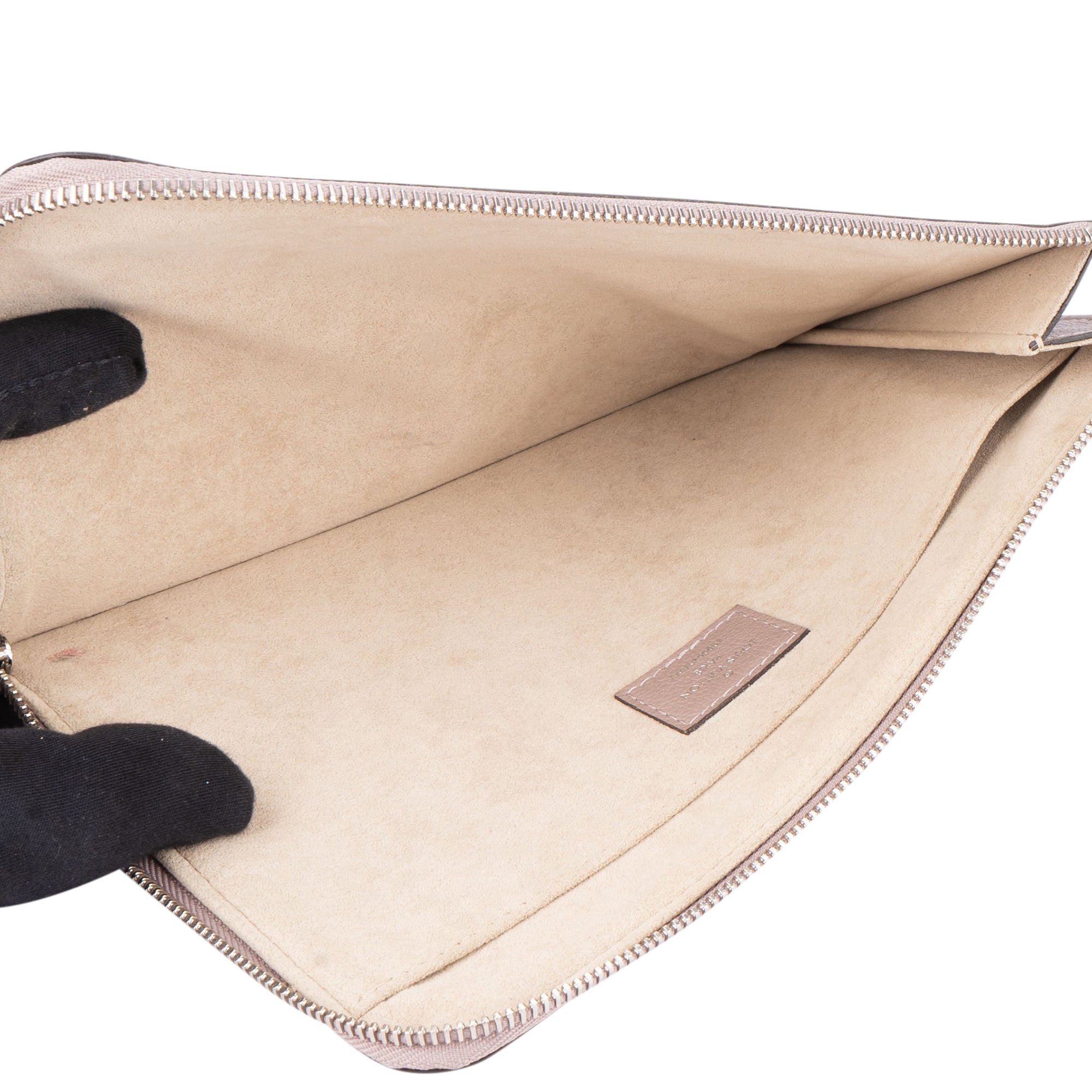 Louis Vuitton Taupe Pochette Jour PM Clutch