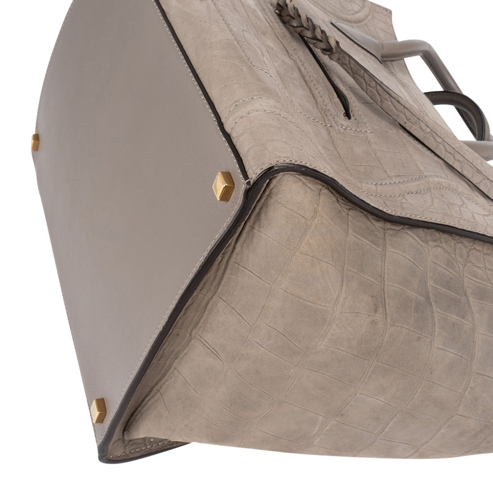 Sac à main Phantomm de Céline en daim et cuir « Croc Optic »