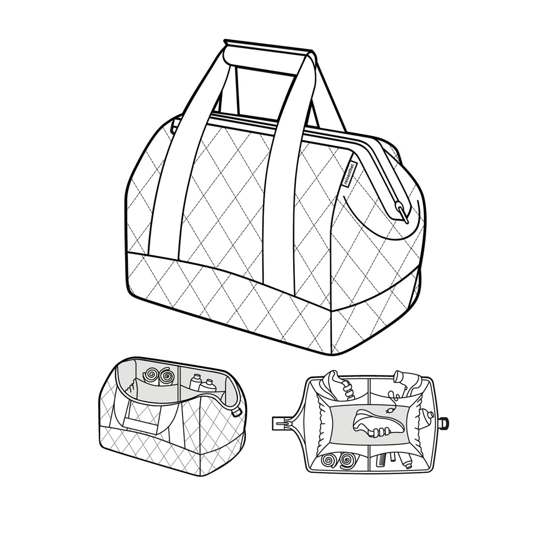 Allrounder L Travelling 30 Liter - rhombus olive