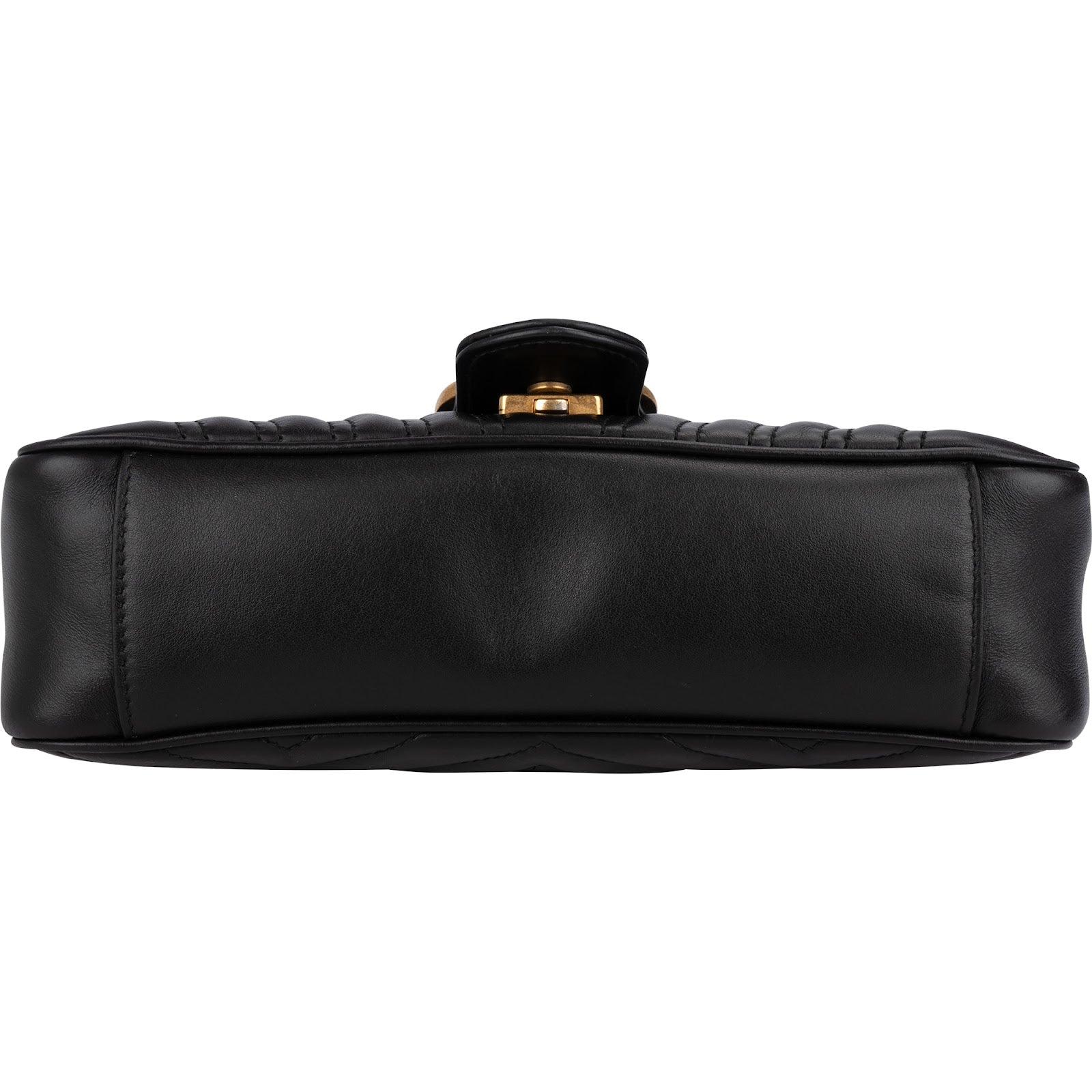 GUCCI Matelassé Leather GG Marmont Crossbody Bag
