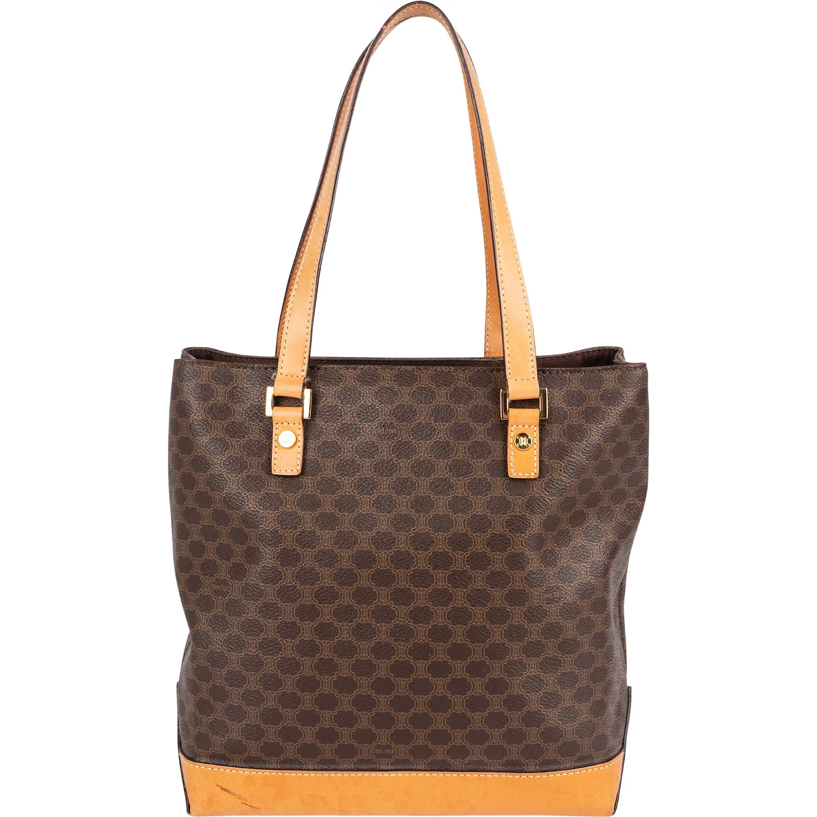 Celine Monogram Macadam Canvas Vertical Handbag