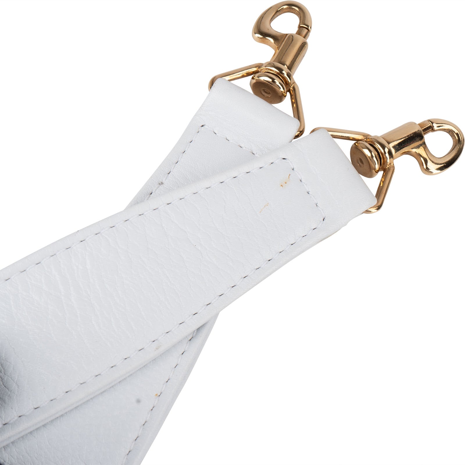 Gucci - White Leather Bags Strap
