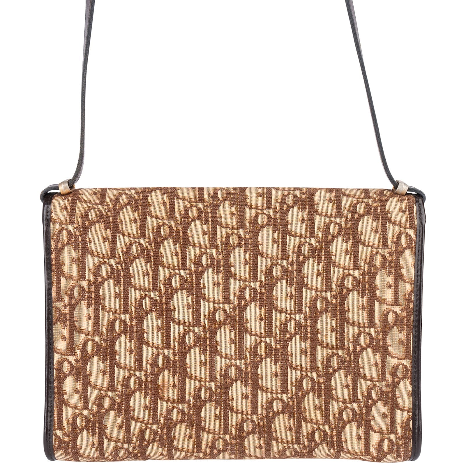 Christian Dior Trotter Monogram Single Flap Crossbody Bag