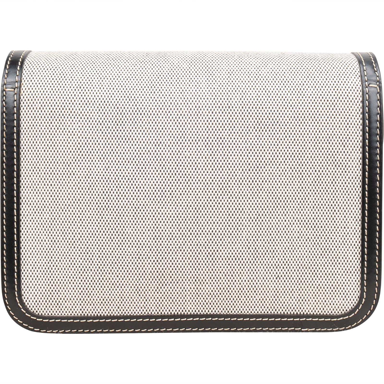 Burberry Canvas Bicolor Leather Small TB Crossbody Bag