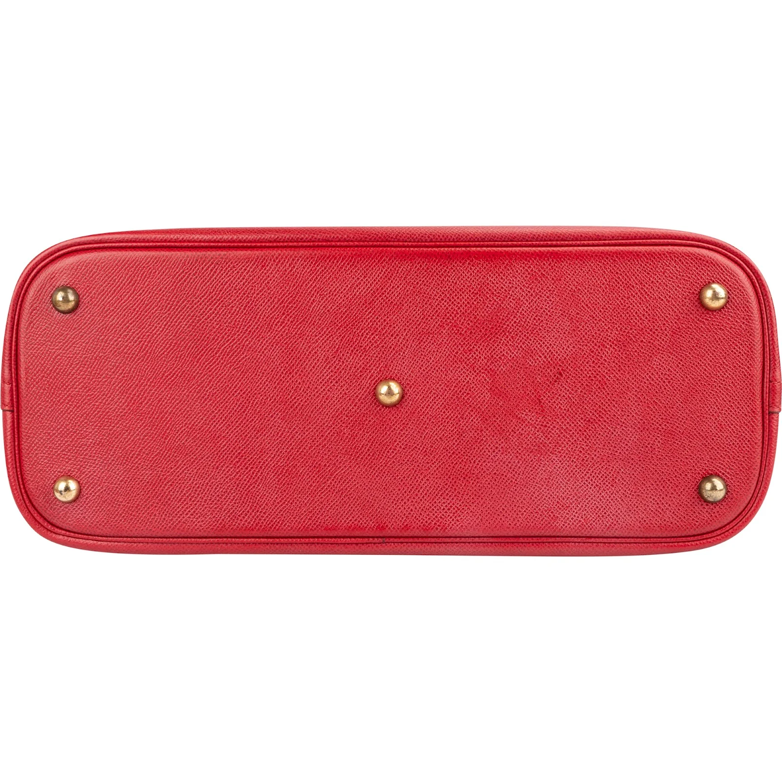 Hermès Rouge Courchevel Leather Bolide 35 Handbag