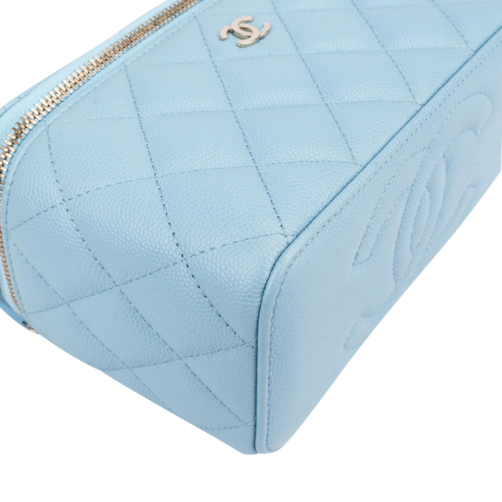 Chanel Quilted Caviar Leather Vanity Crossbody Bag