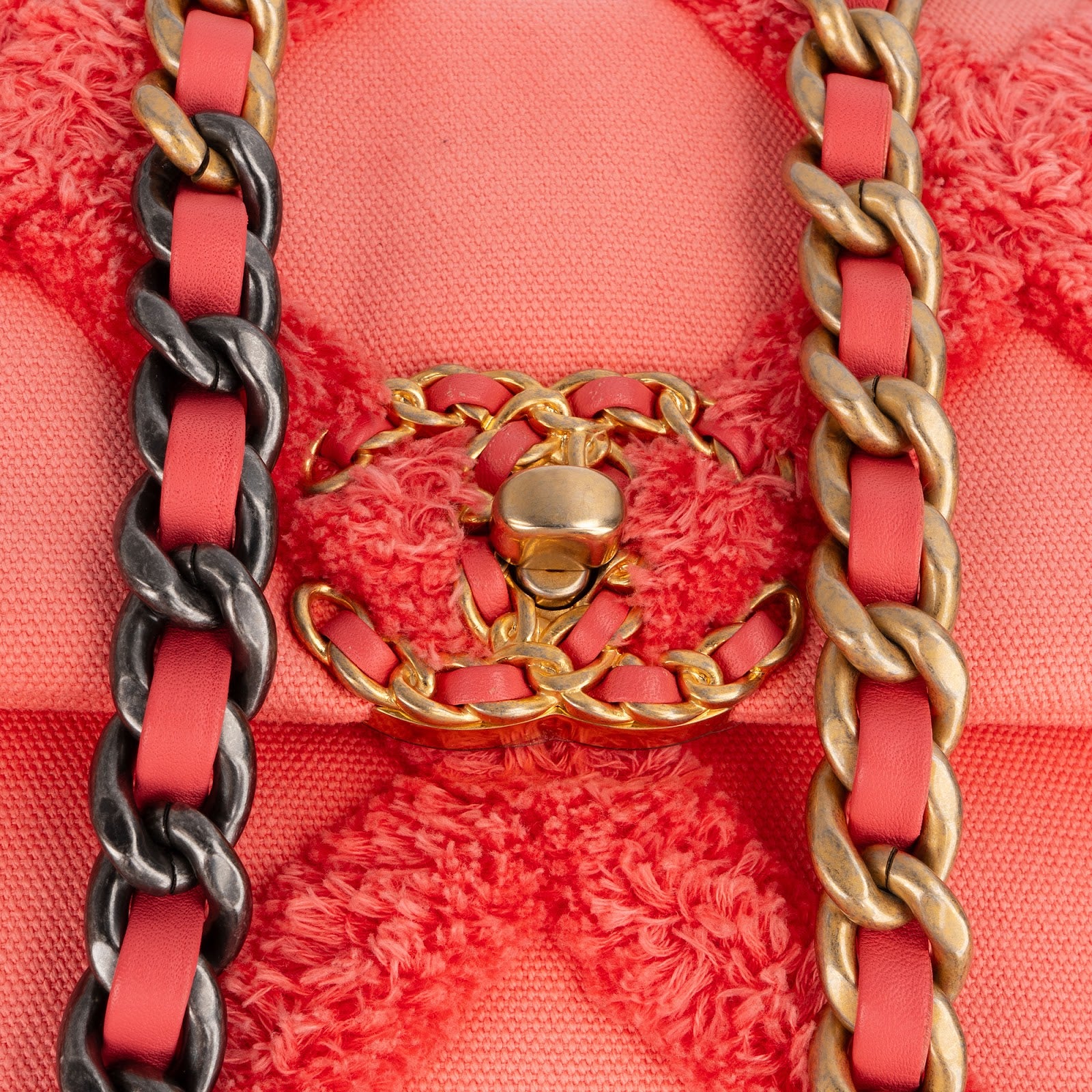 Chanel 19 Frayed Canvas Crossbody Bag