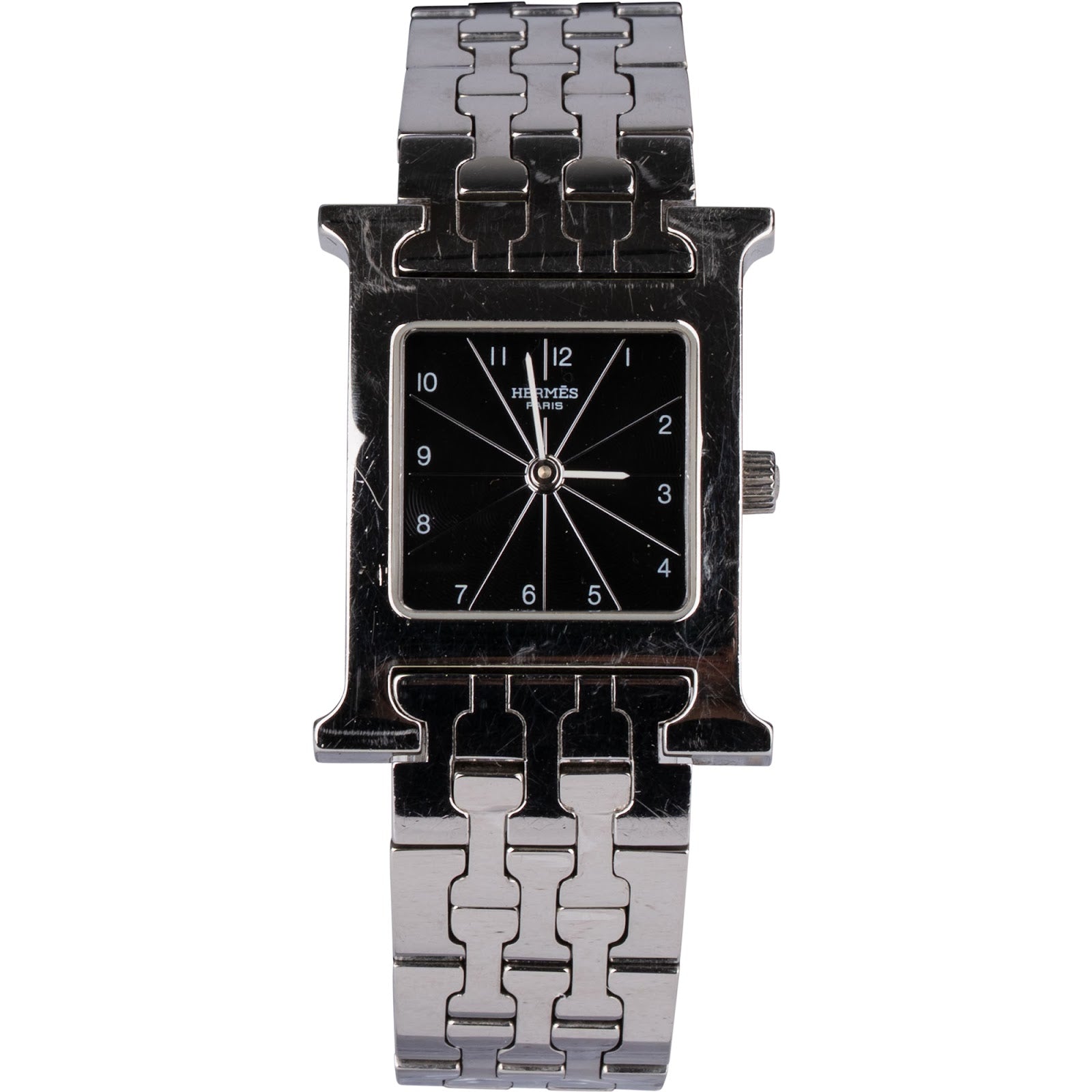 Hermès Silver Tone Heure H HH1.230 Damenuhr