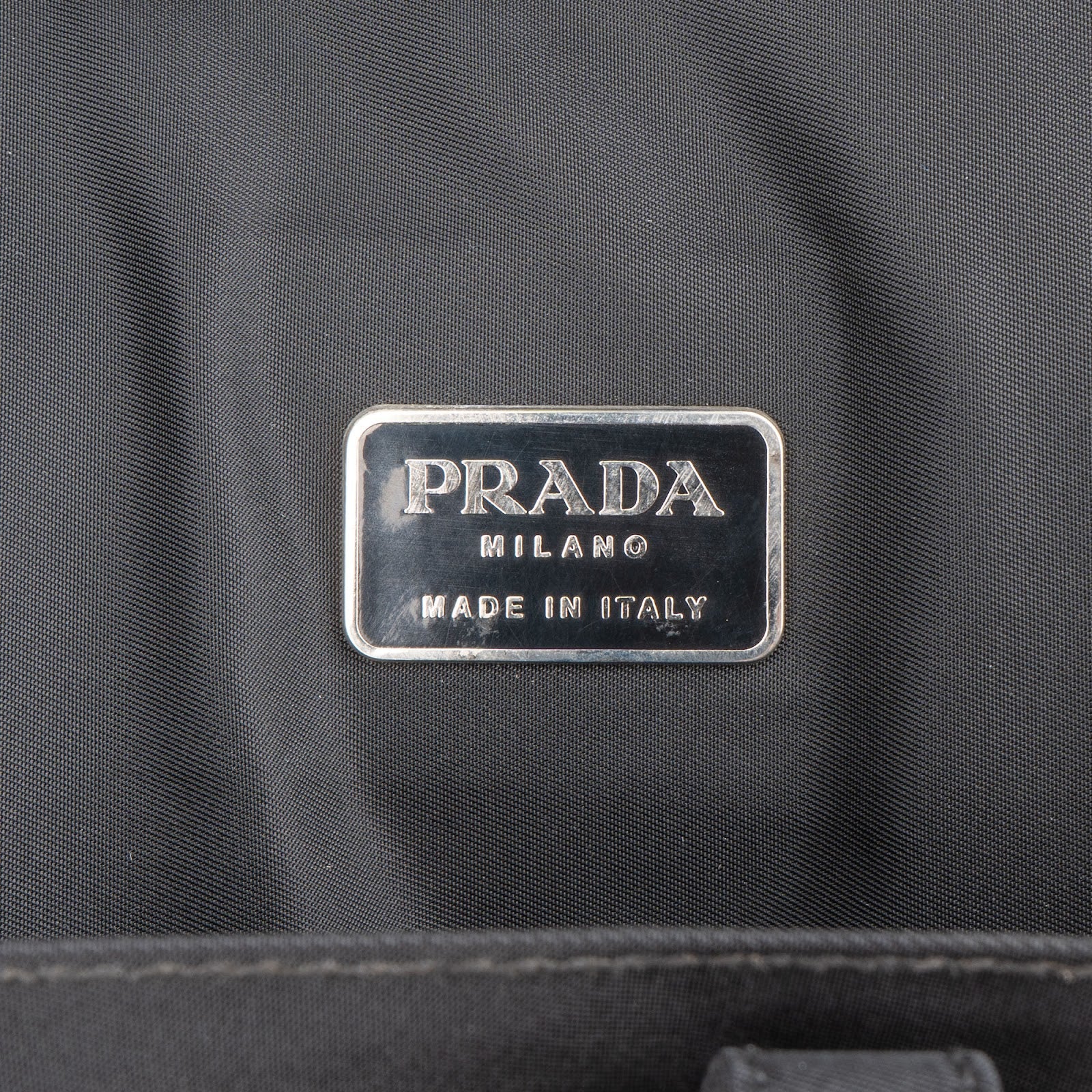 Prada Black Tessuto Nylon Laptop Business Bag