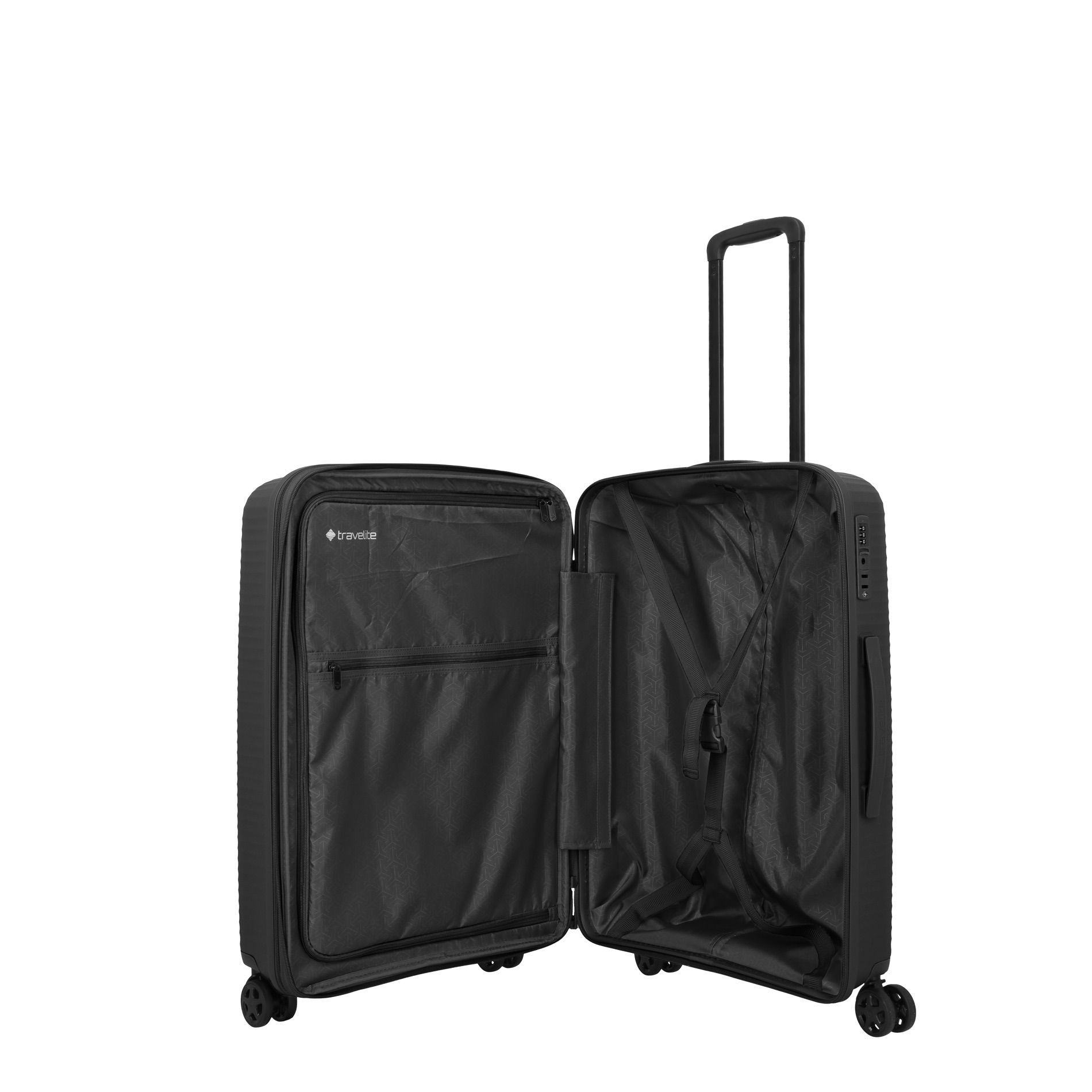 AIR STRIPE Trolley M (66 cm) erweiterbar - Black