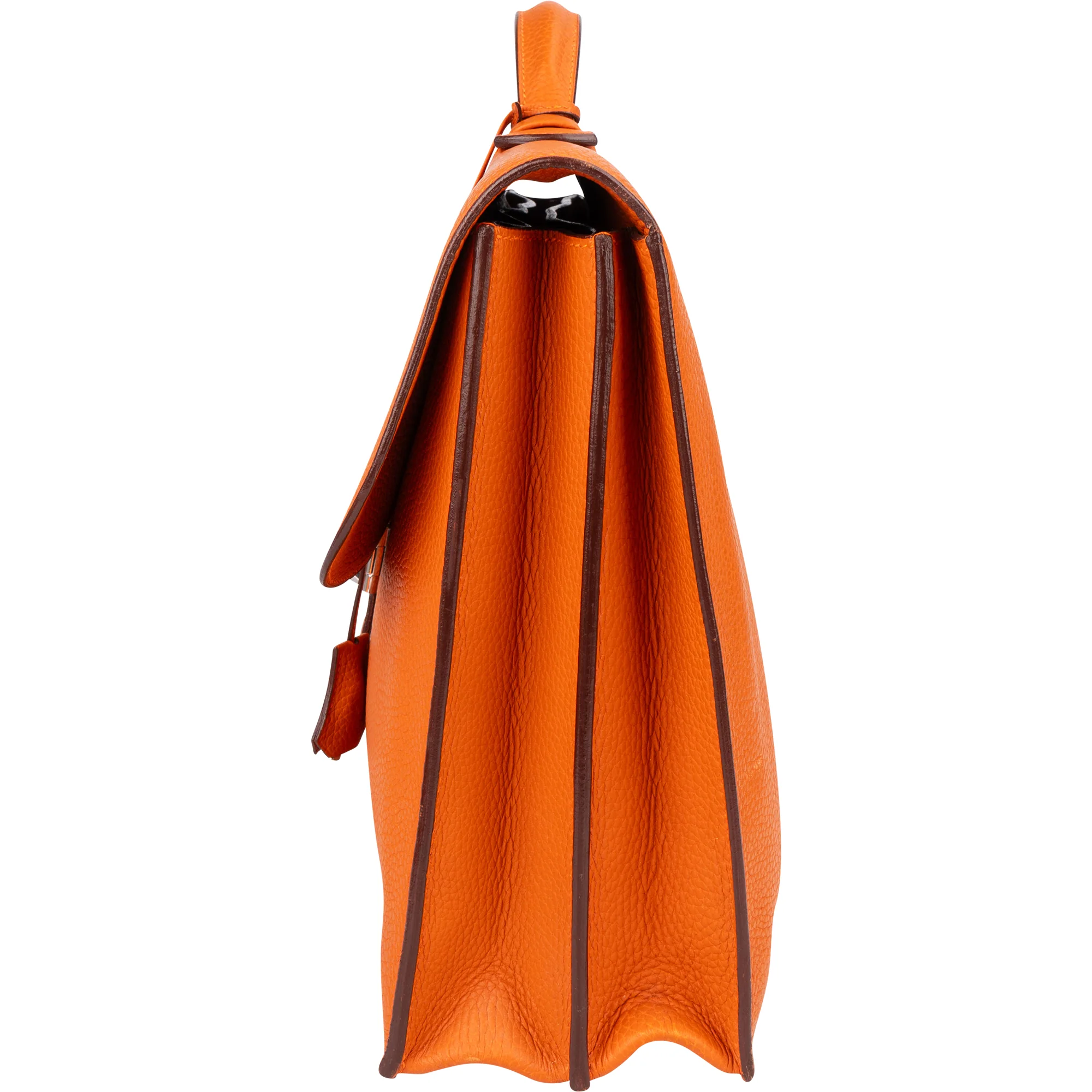 Hermès Orange Togo Leather Sac à Dépêches Business Bag