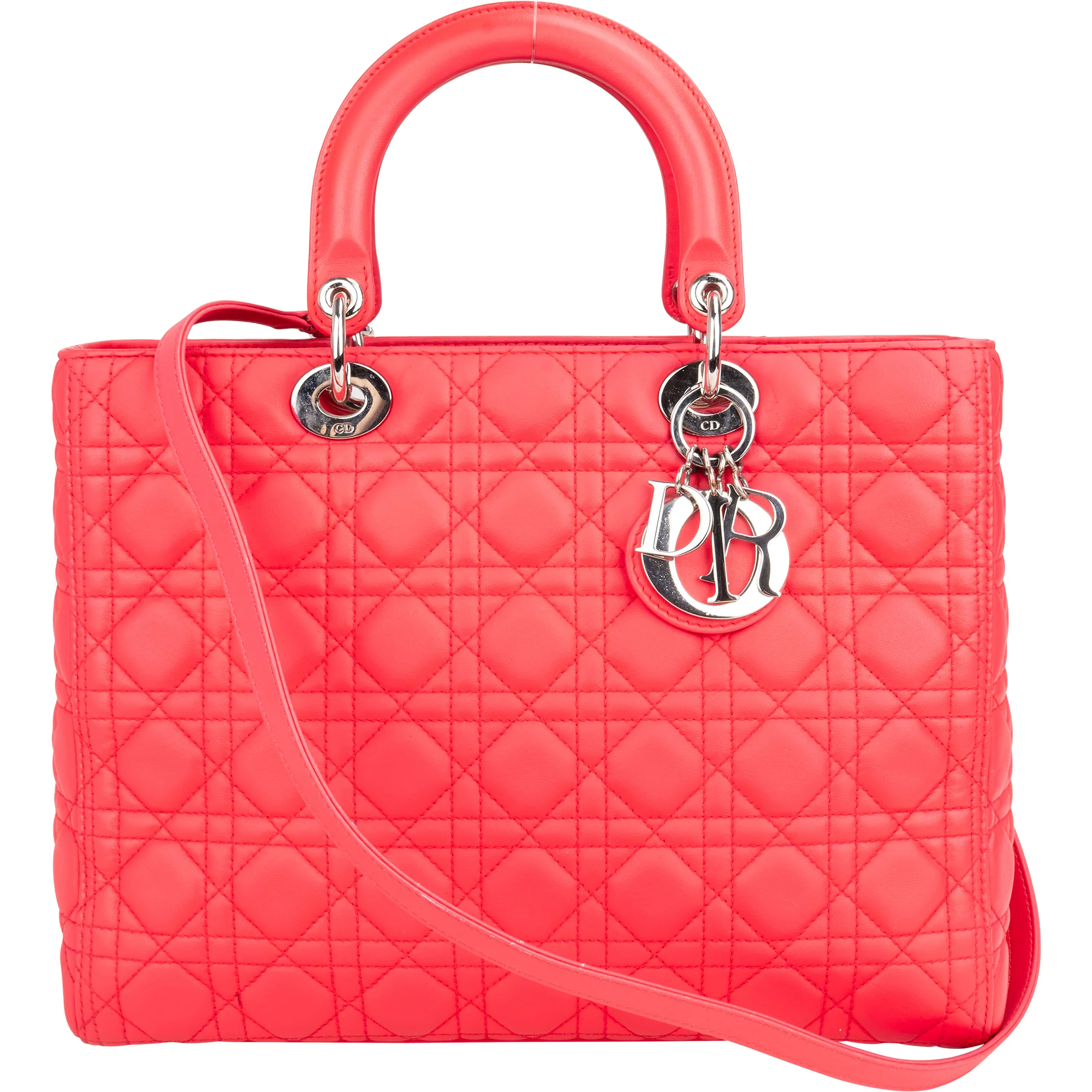 Christian Dior Quilted Leather Lady Dior Handbag