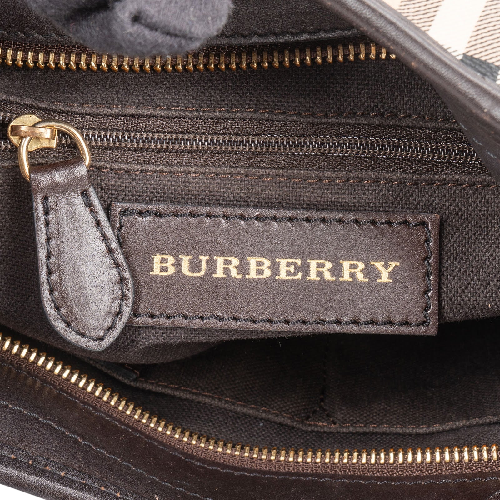 Burberry Haymarket Check Hobo Shoulder Bag