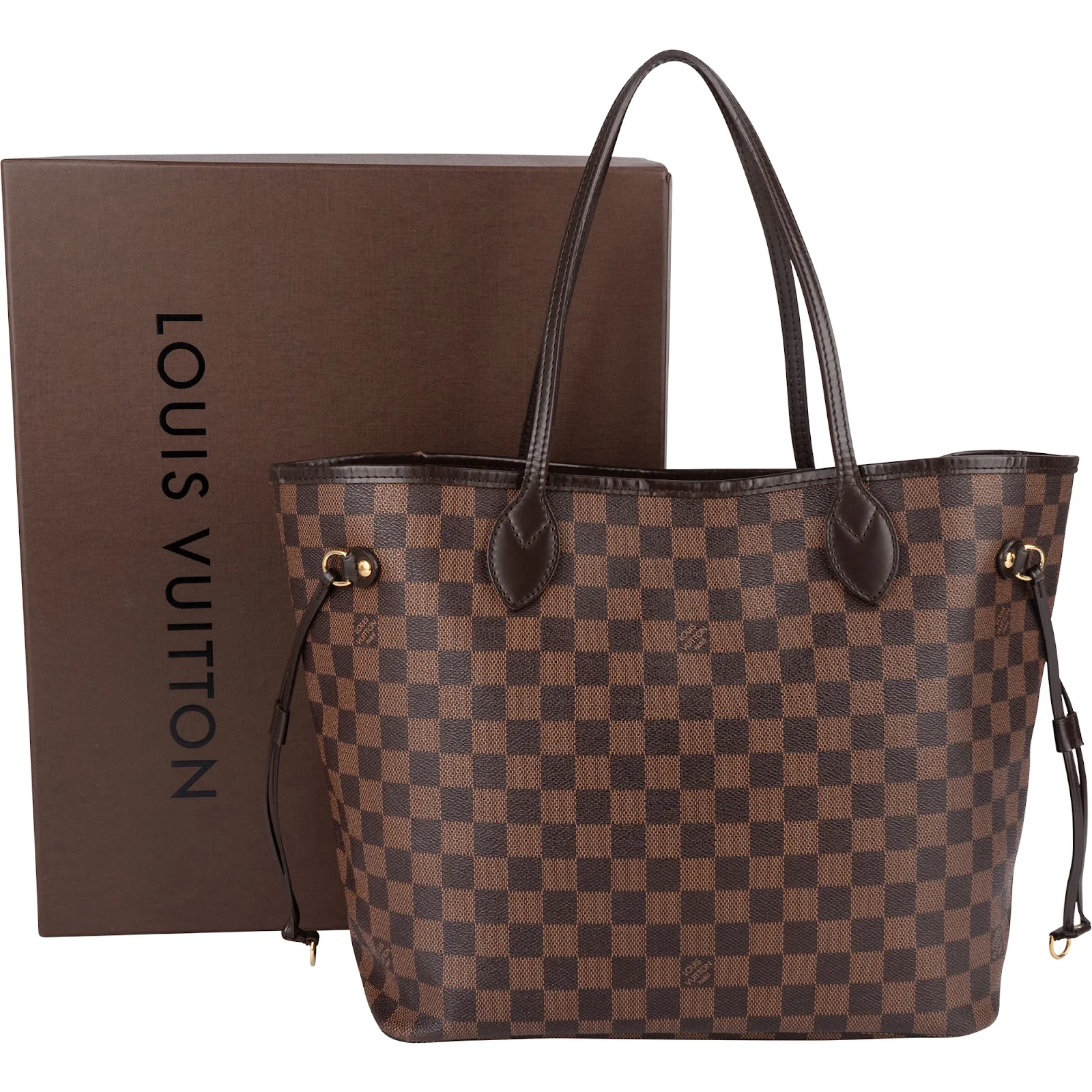 Louis Vuitton Monogram Damier Ebene Neverfull MM Shopper