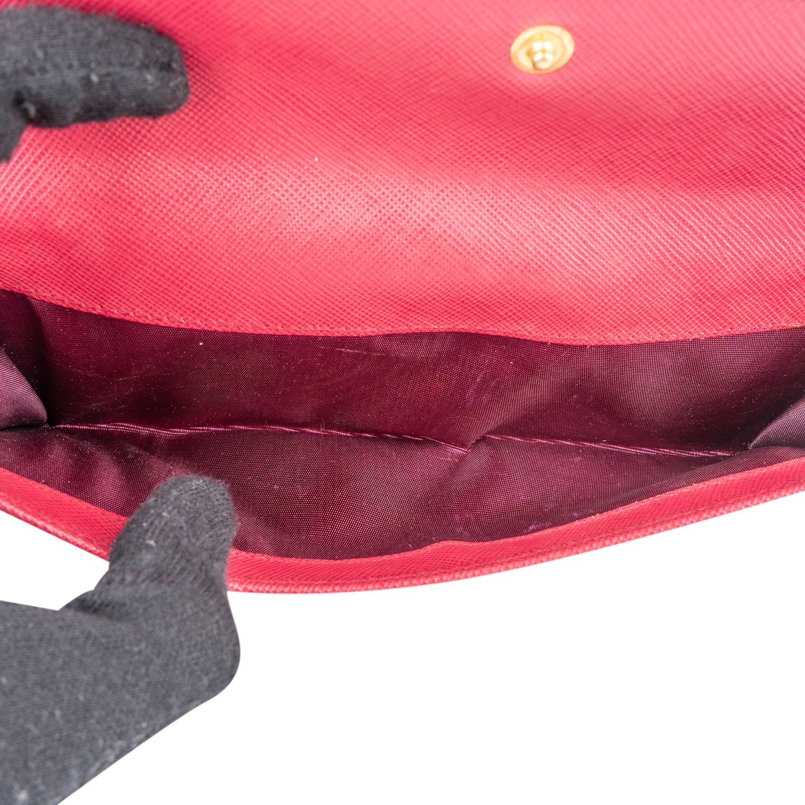 Prada Saffiano Leather Continental Flap Wallet