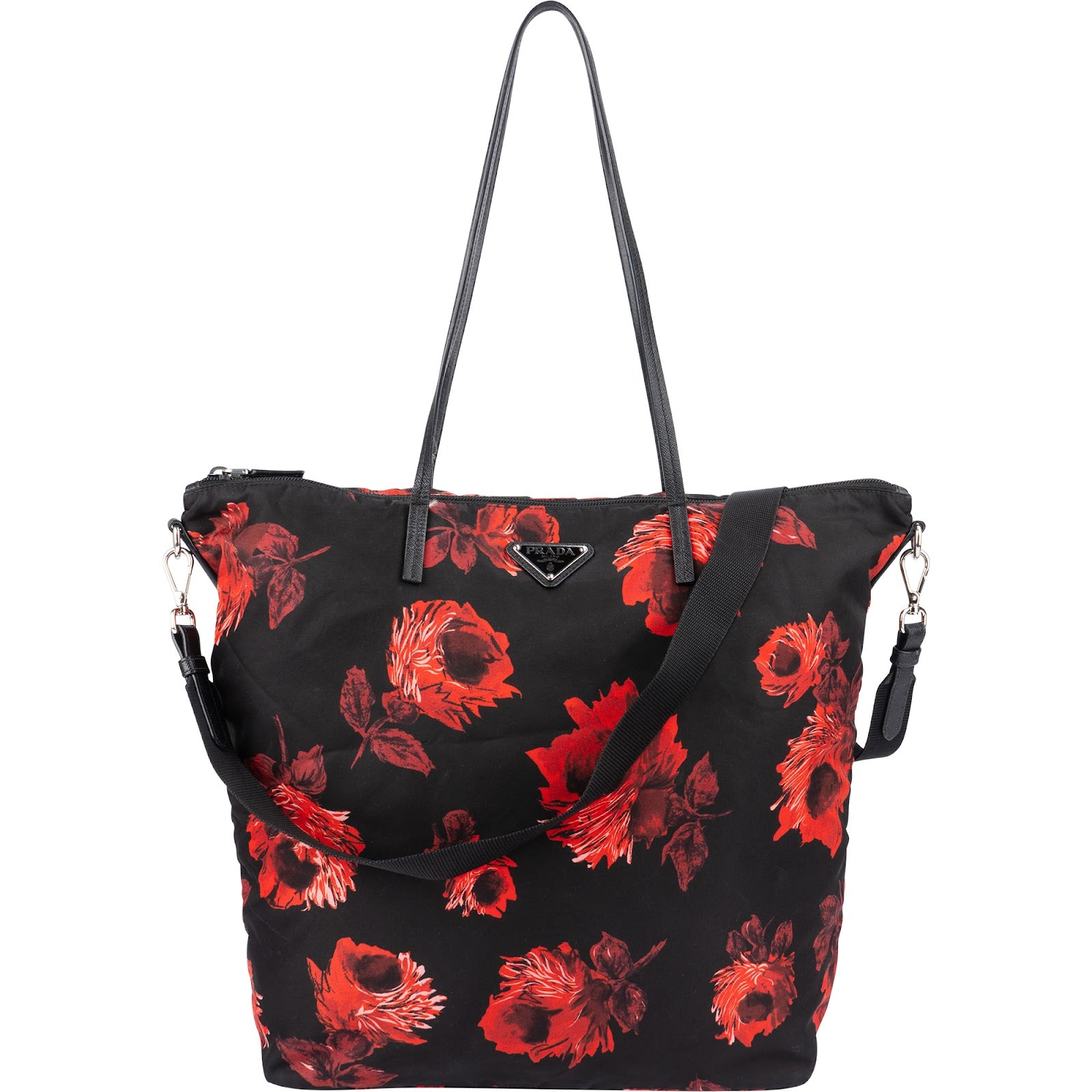 Prada - Tessuto Rose Monogram Shoulder Bag