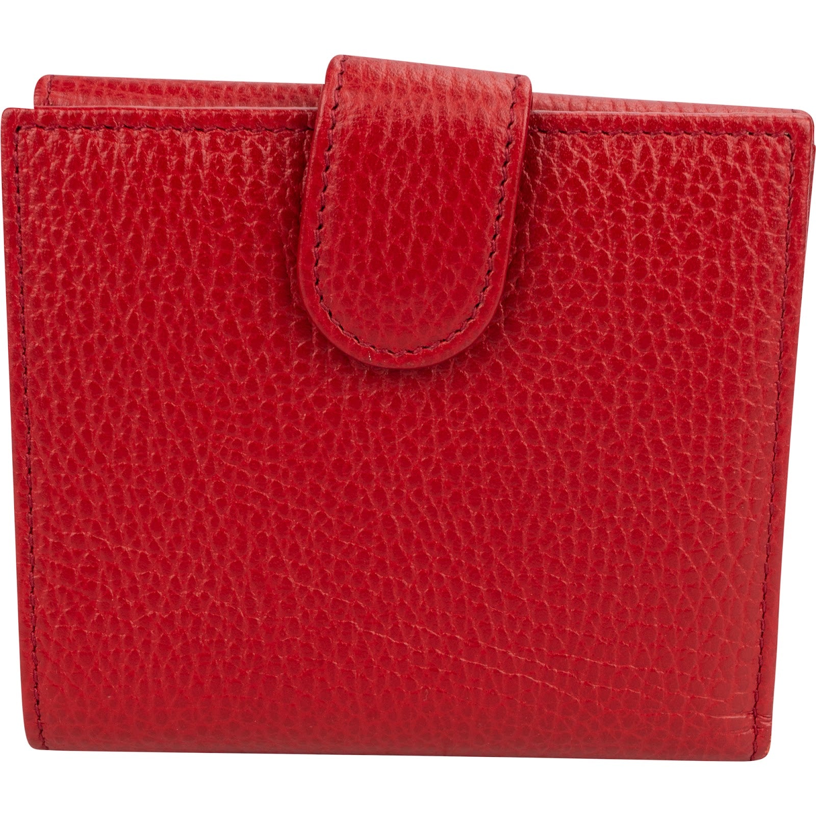 Gucci Pebbled Leather Interlocking G Compact Wallet