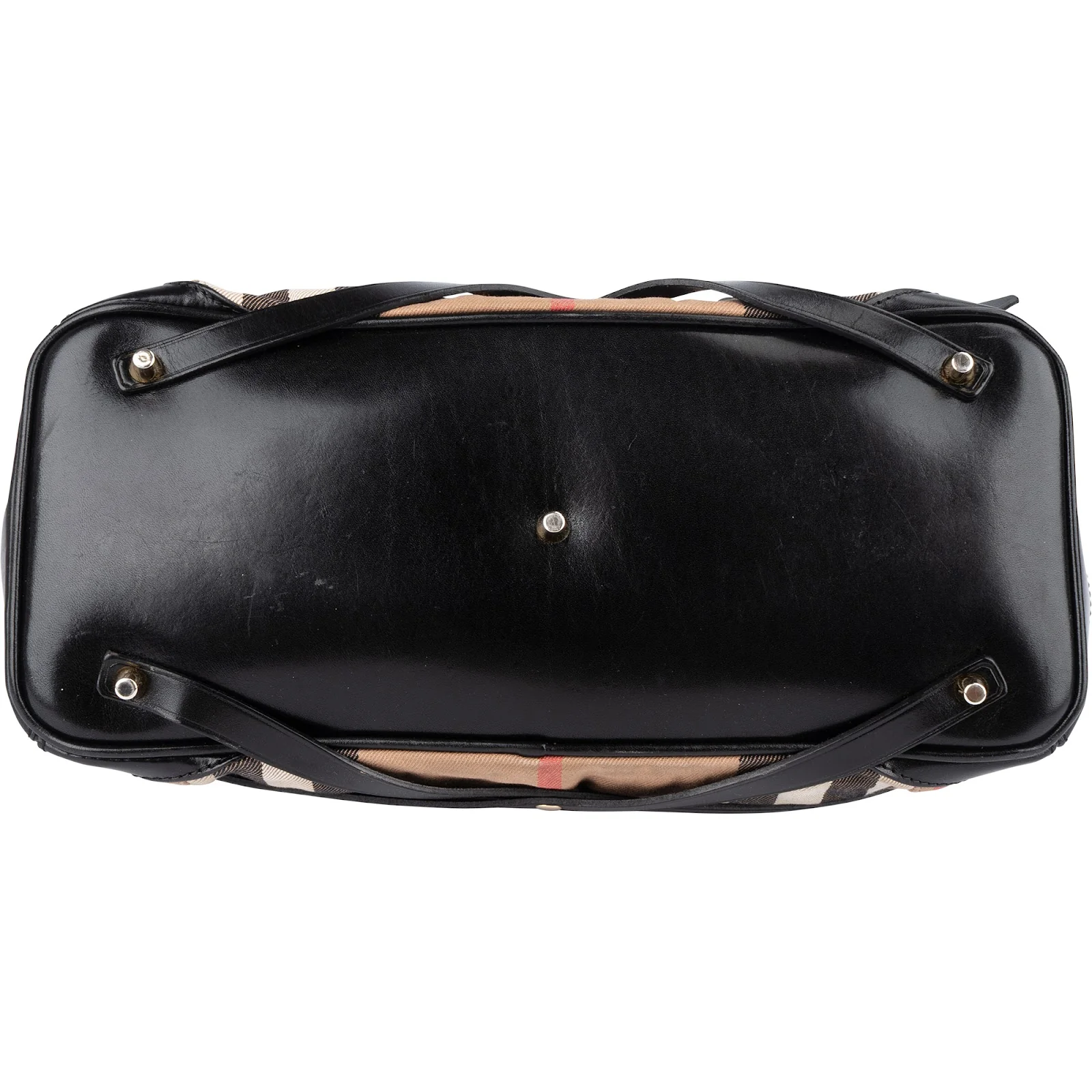 Burberry Nova-Check Monogram Medium Bridle Tote Handbag