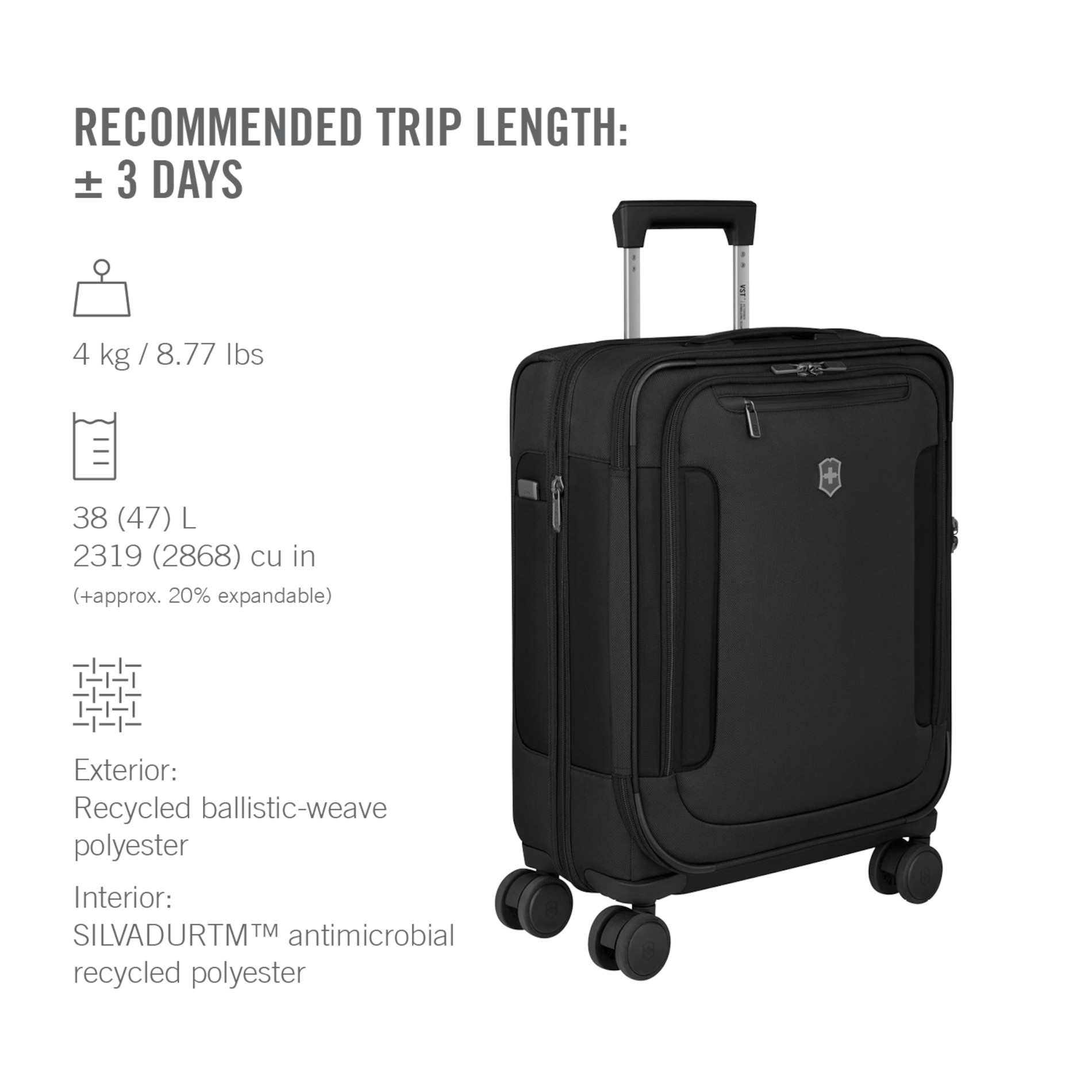 Werks Traveler 7.0 Global Carry-On - Black