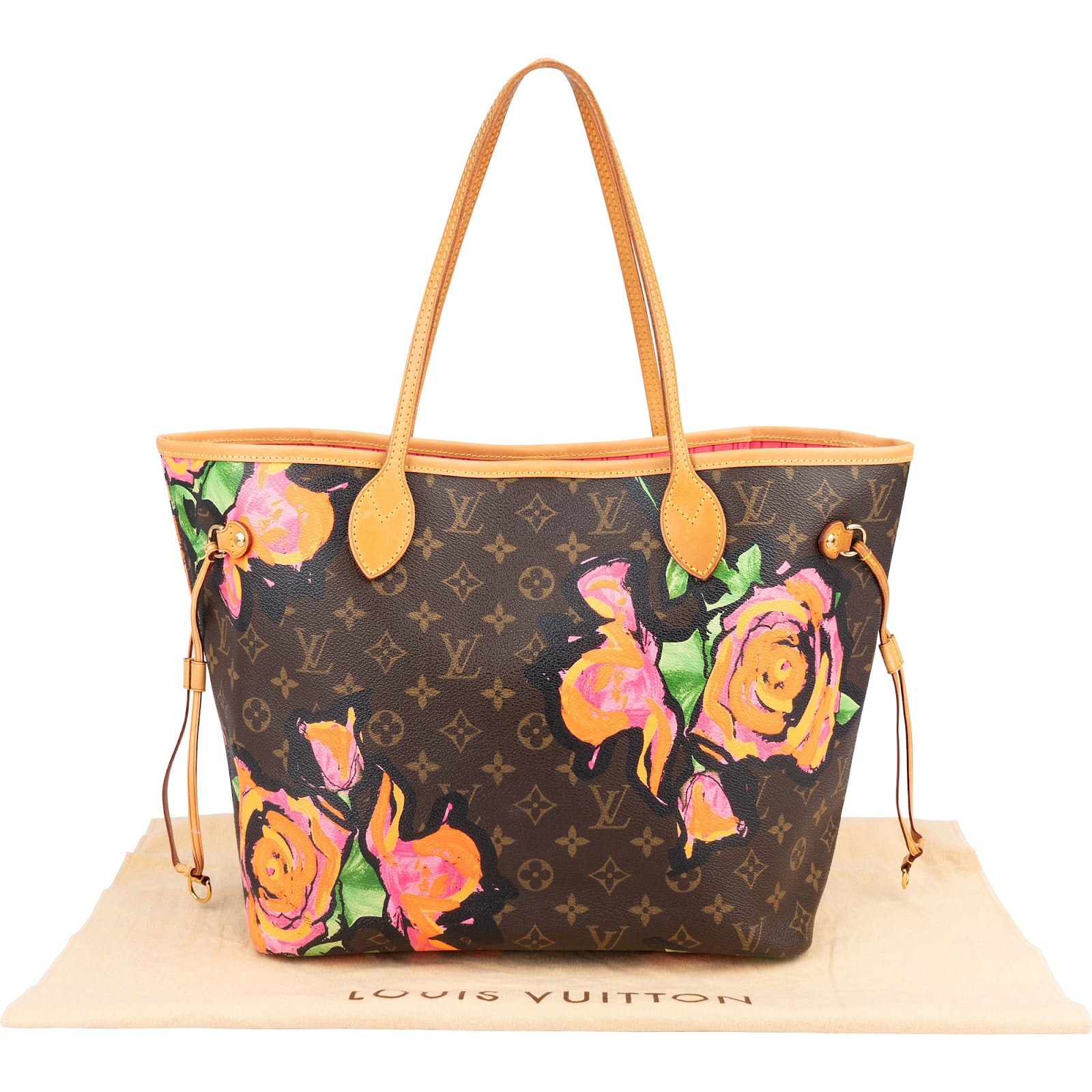Louis Vuitton Limited Monogram Roses Neverfull MM Shopper