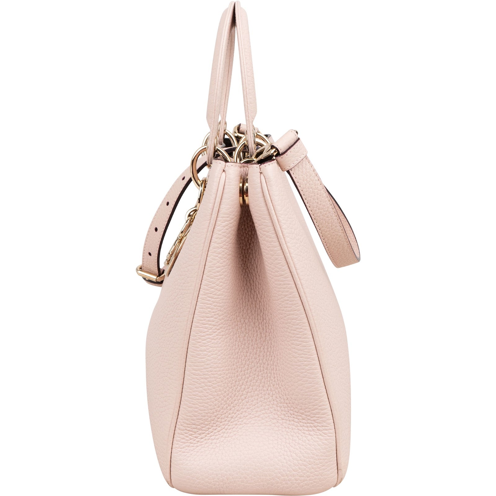 Christian Dior Grained Calfskin Diorissimo Medium Shoulder Bag