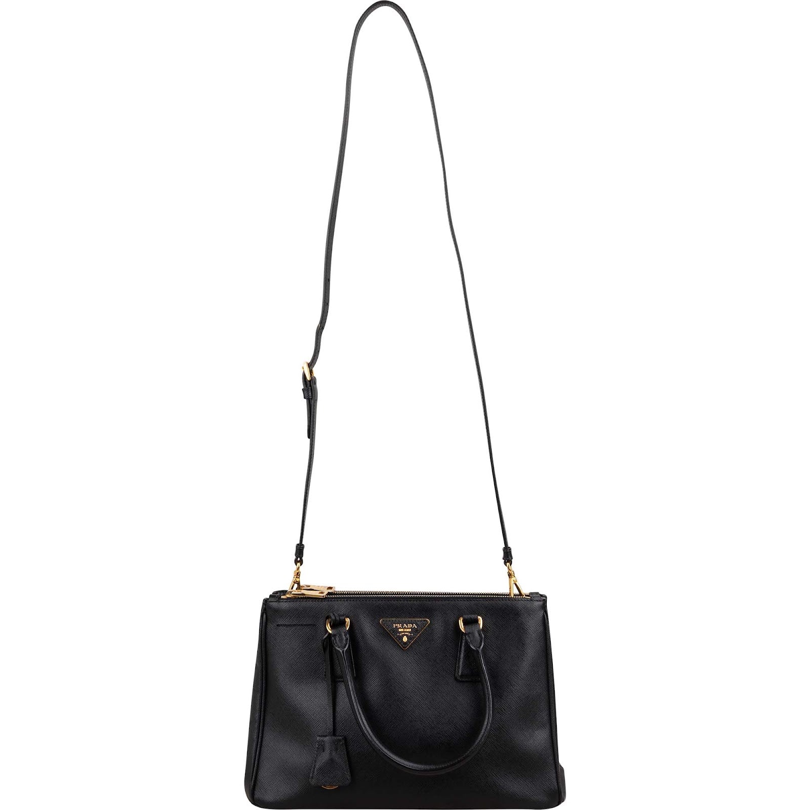 Prada - Noir Small Galleria Handbag