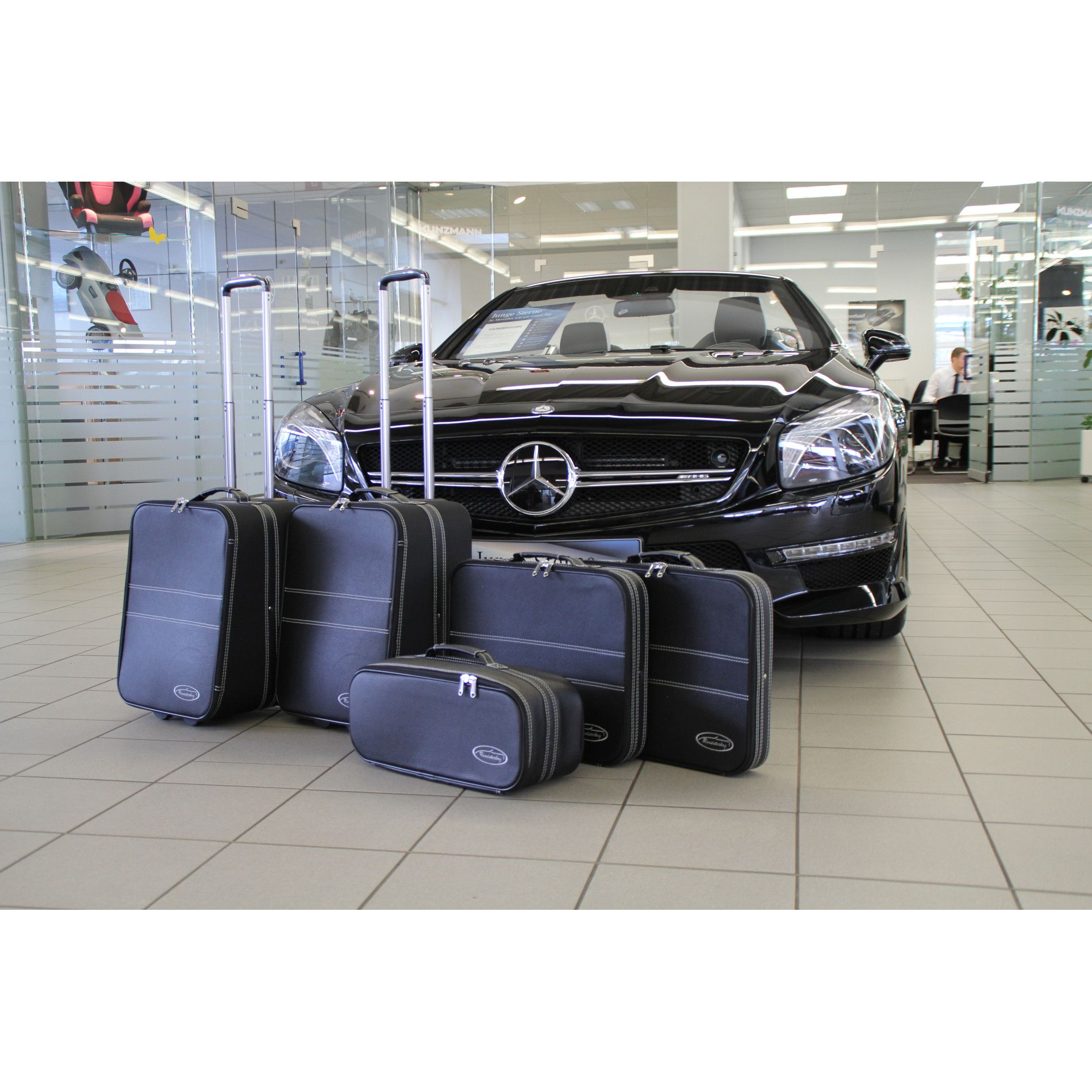 SL Roadster R231 (ab Bj. 2012) Kofferset Kofferraum 5-tlg. - Echtleder