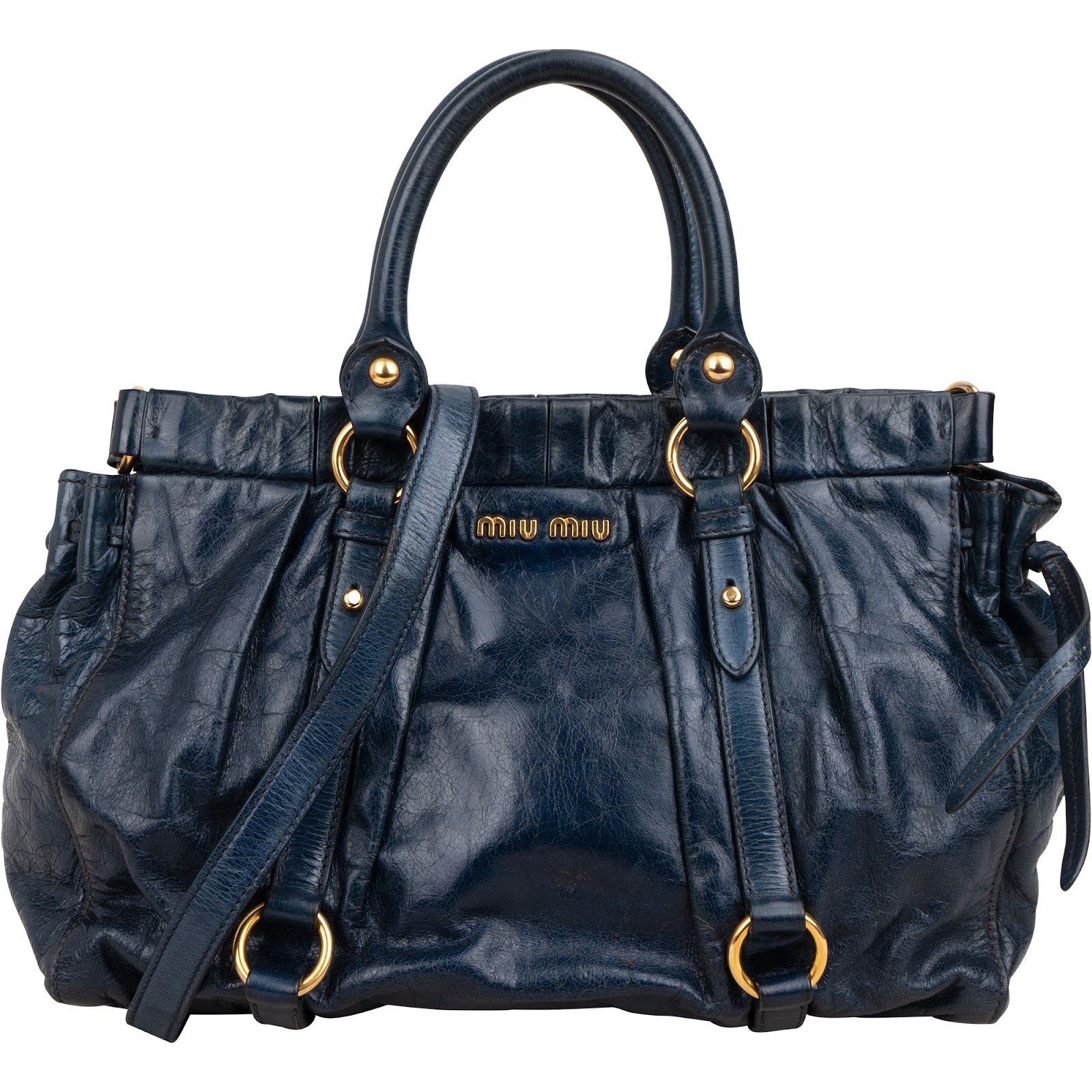 Miu Miu – Vitello Lux Satchel schoudertas