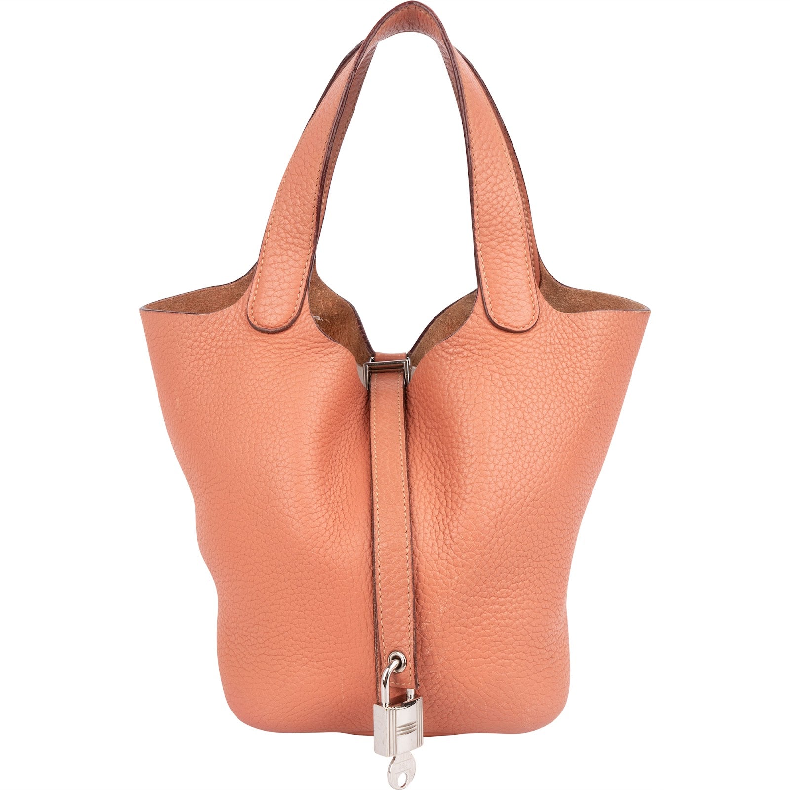 Hermès Crevette Rose Taurillon Clemence Picotin Lock 18 (PM) Handbag