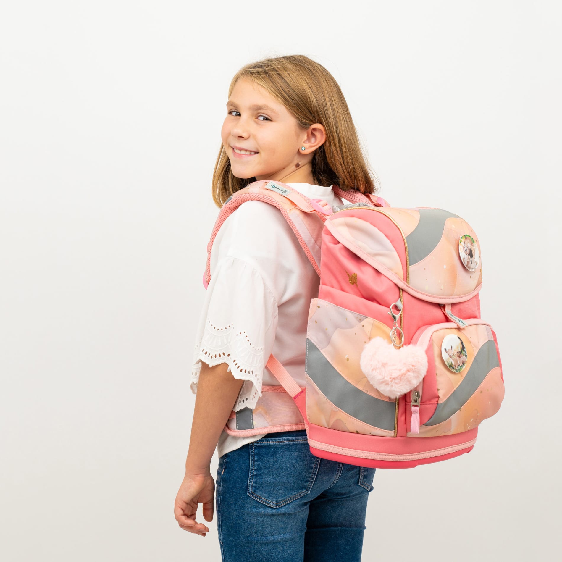 Smarty ergonomisches Schulranzen-Set 4-teilig - Marble