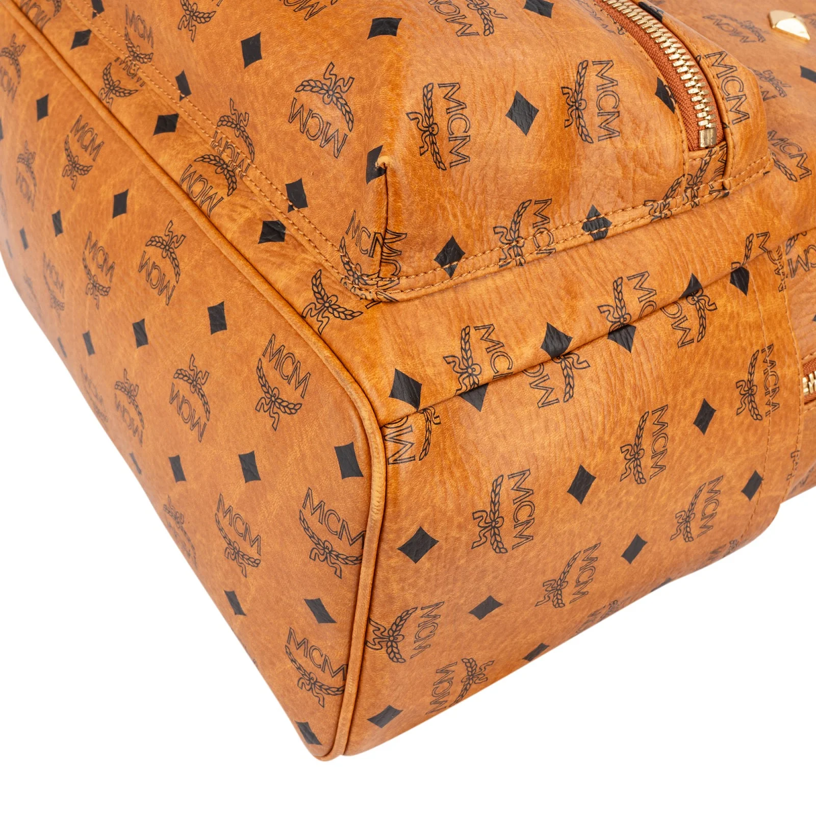 MCM Monogram Visetos Studded Backpack