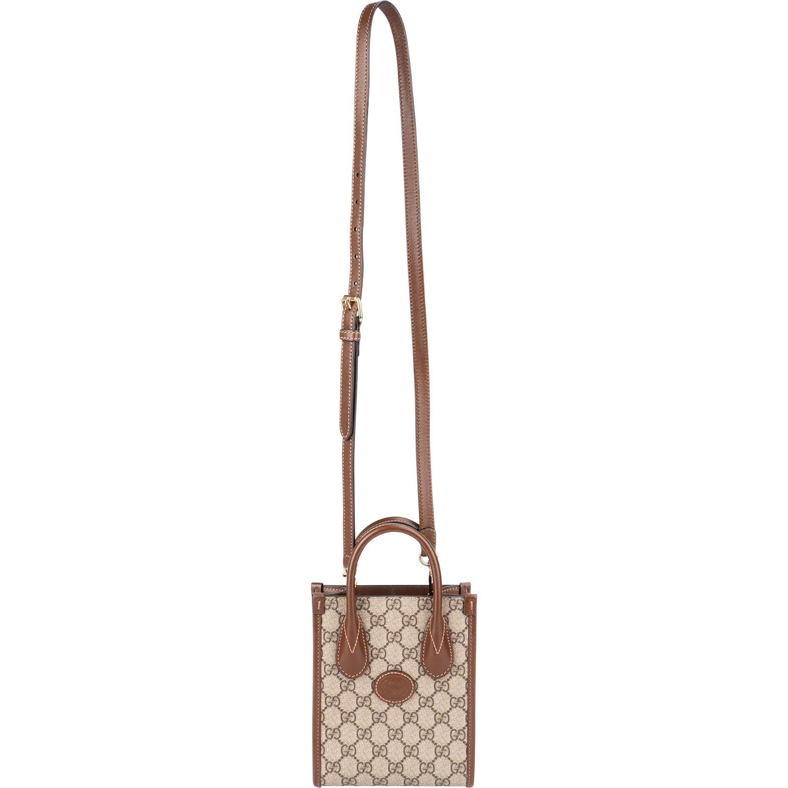 Gucci - GG Supreme Interlocking G Mini Paperbag Crossbody Bag