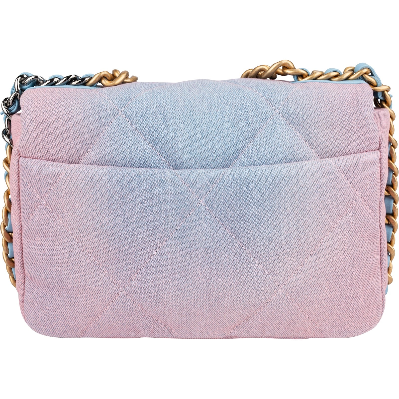 Chanel - 19 Quilted Denim Sky Ombre Crossbody Bag