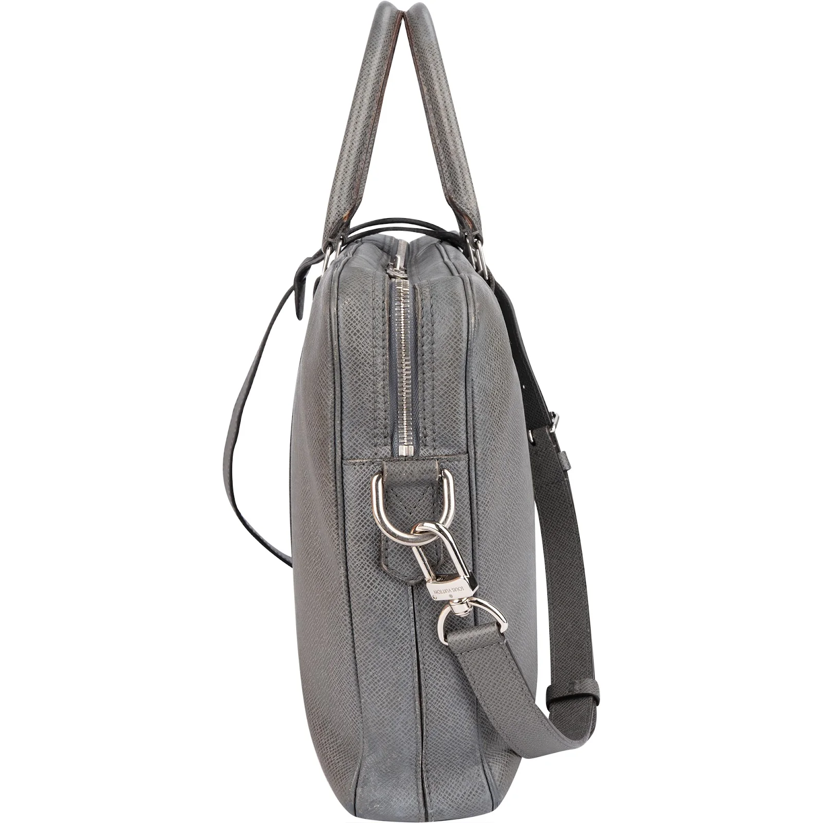 Louis Vuitton Grey Taiga Leather Porte-Documents Voyage Aktentasche