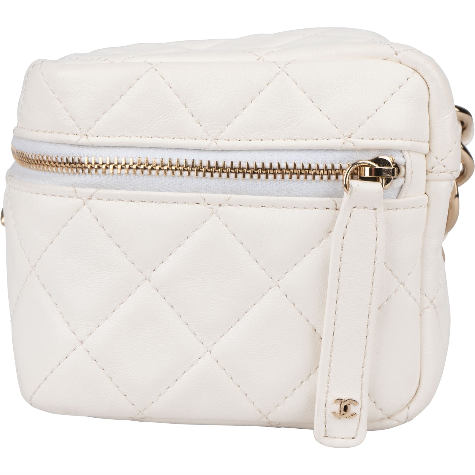 Chanel Quilted Lambskin Small Vanity Chain Handbag
