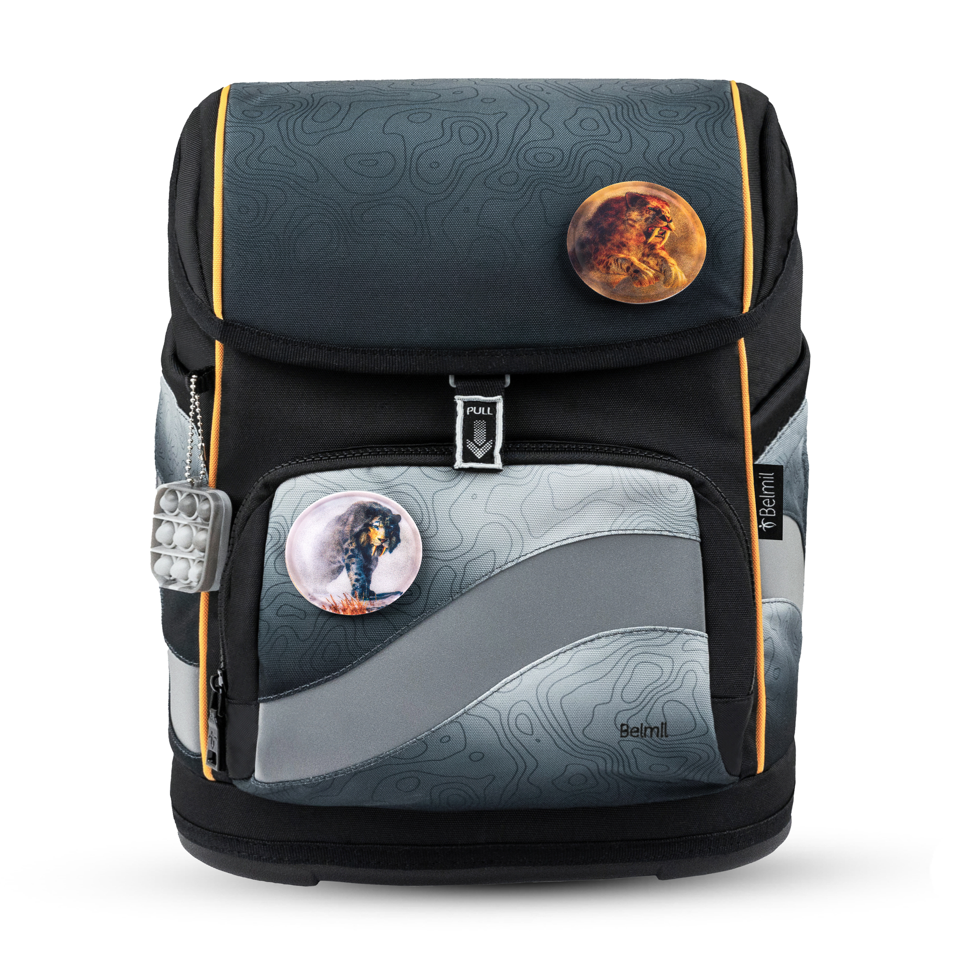 Smarty Plus Schulranzenset 5-teilig - "Black Grey"