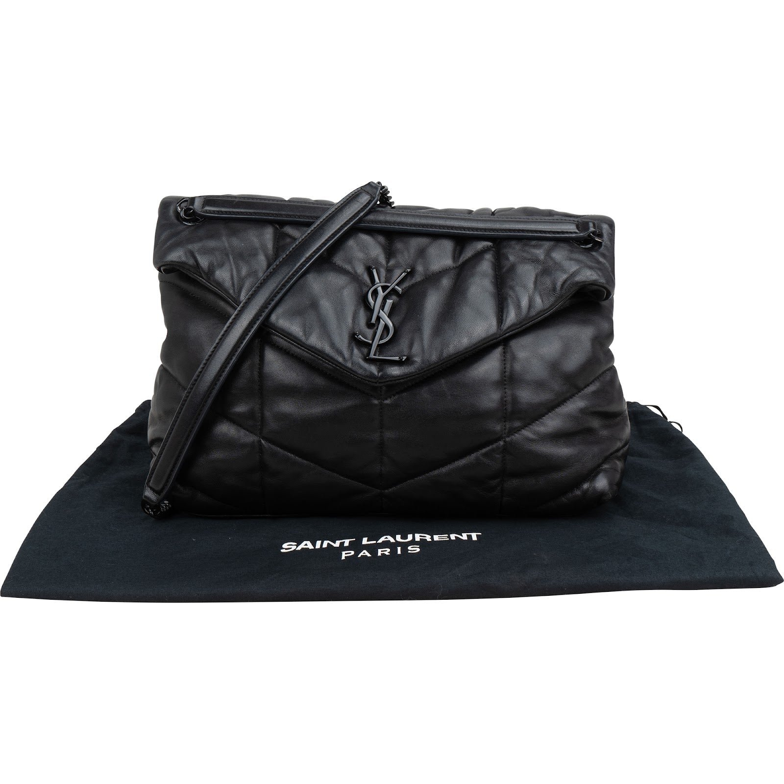 Saint Laurent Quilted Lambskin Loulou Puffer Crossbody Bag
