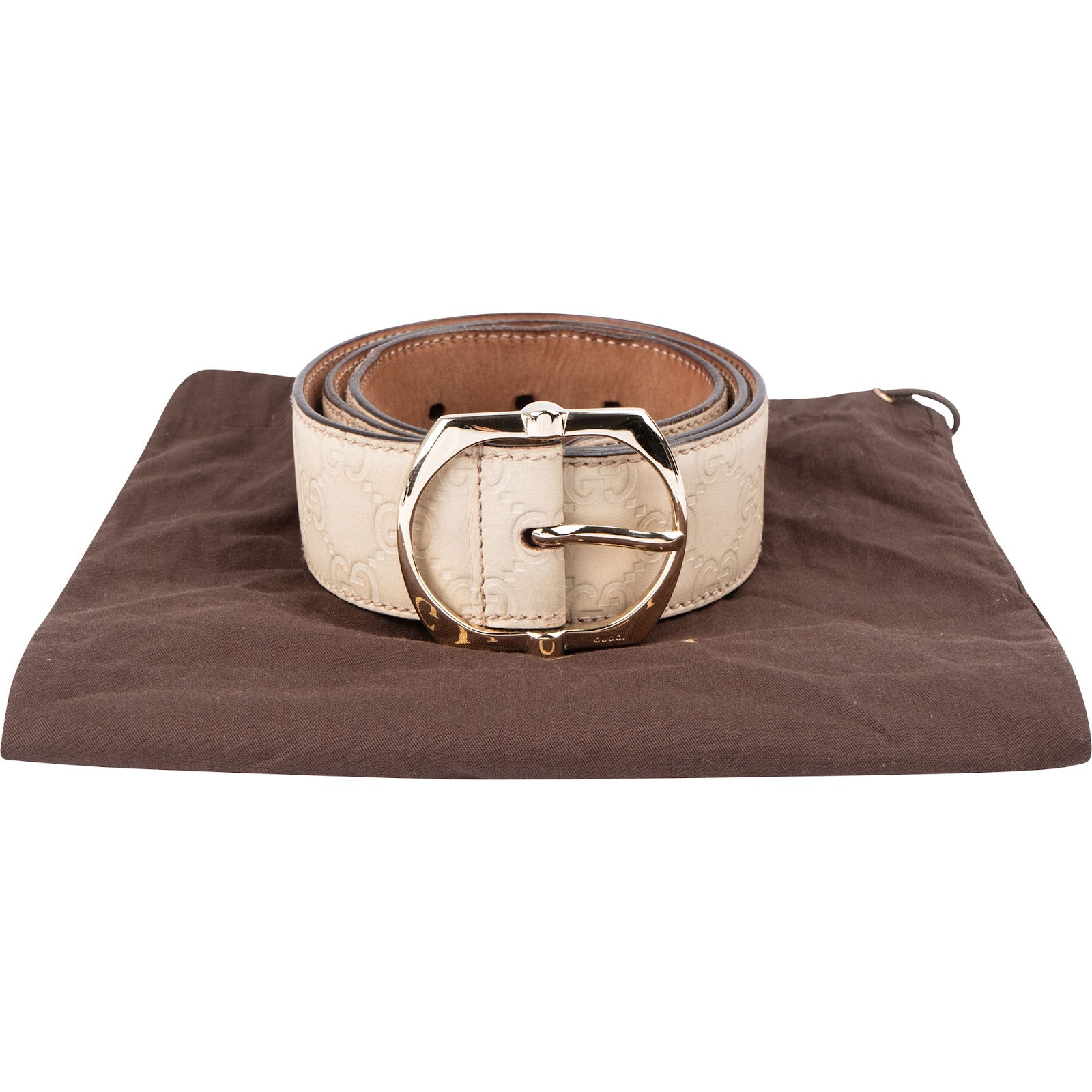 GUCCI – Guccissima Leather G-Buckle Belt riem