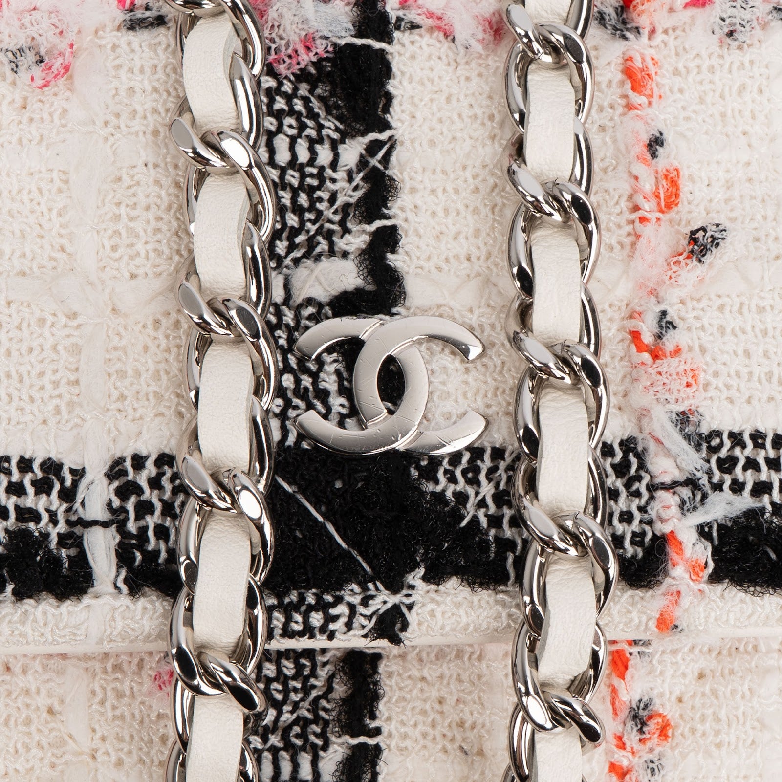 Chanel Limited Multicolor Tweed Wallet On Chain Crossbody Bag