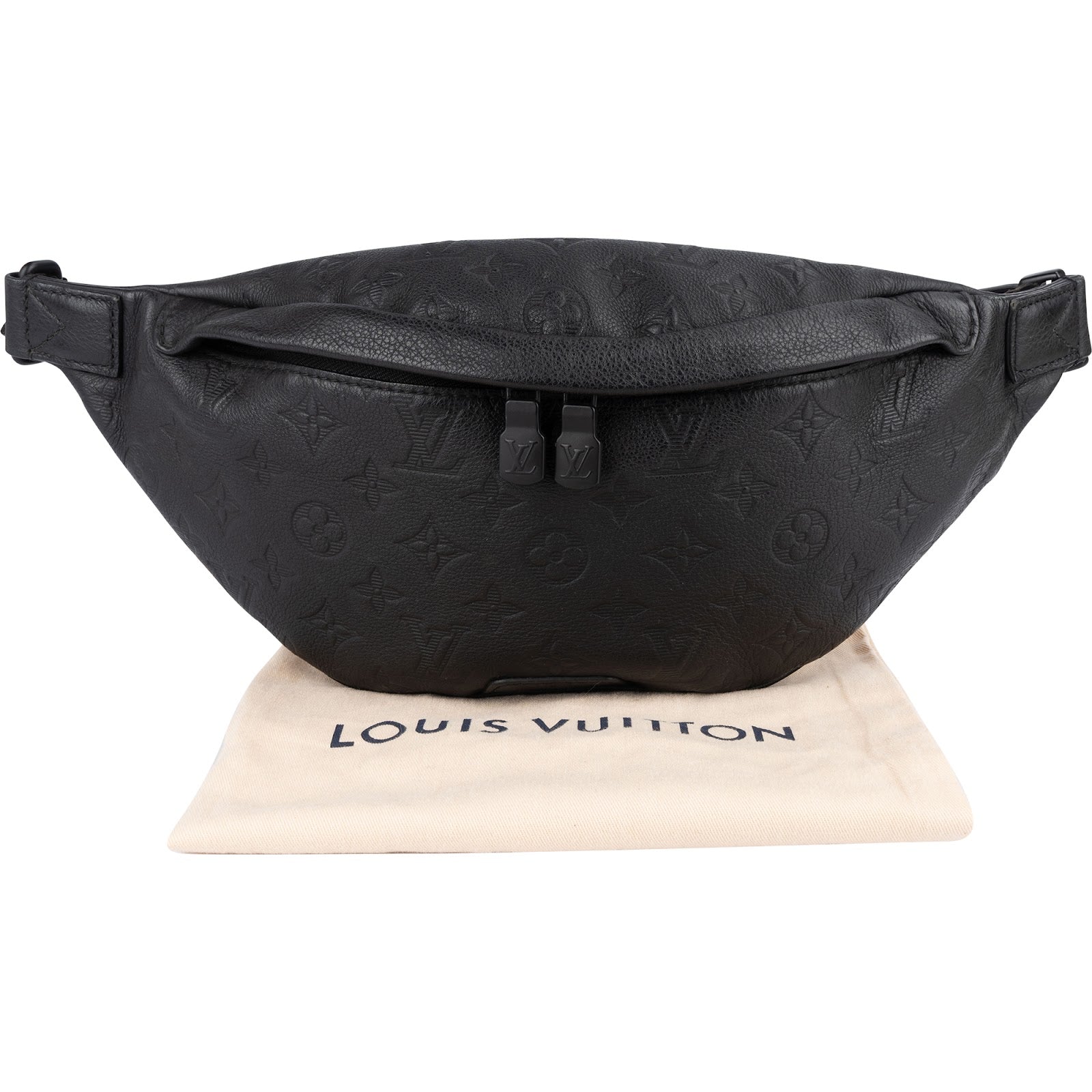Saszetka Louis Vuitton Discovery Monogram Shadow PM z paskiem na ramię