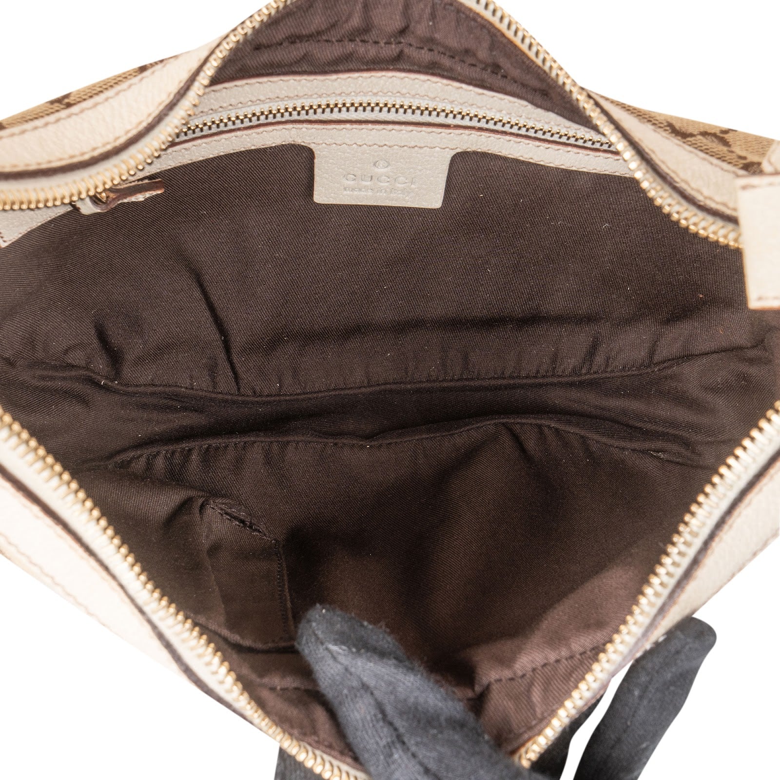 Gucci Monogram GG Canvas Small Hobo Shoulder Bag