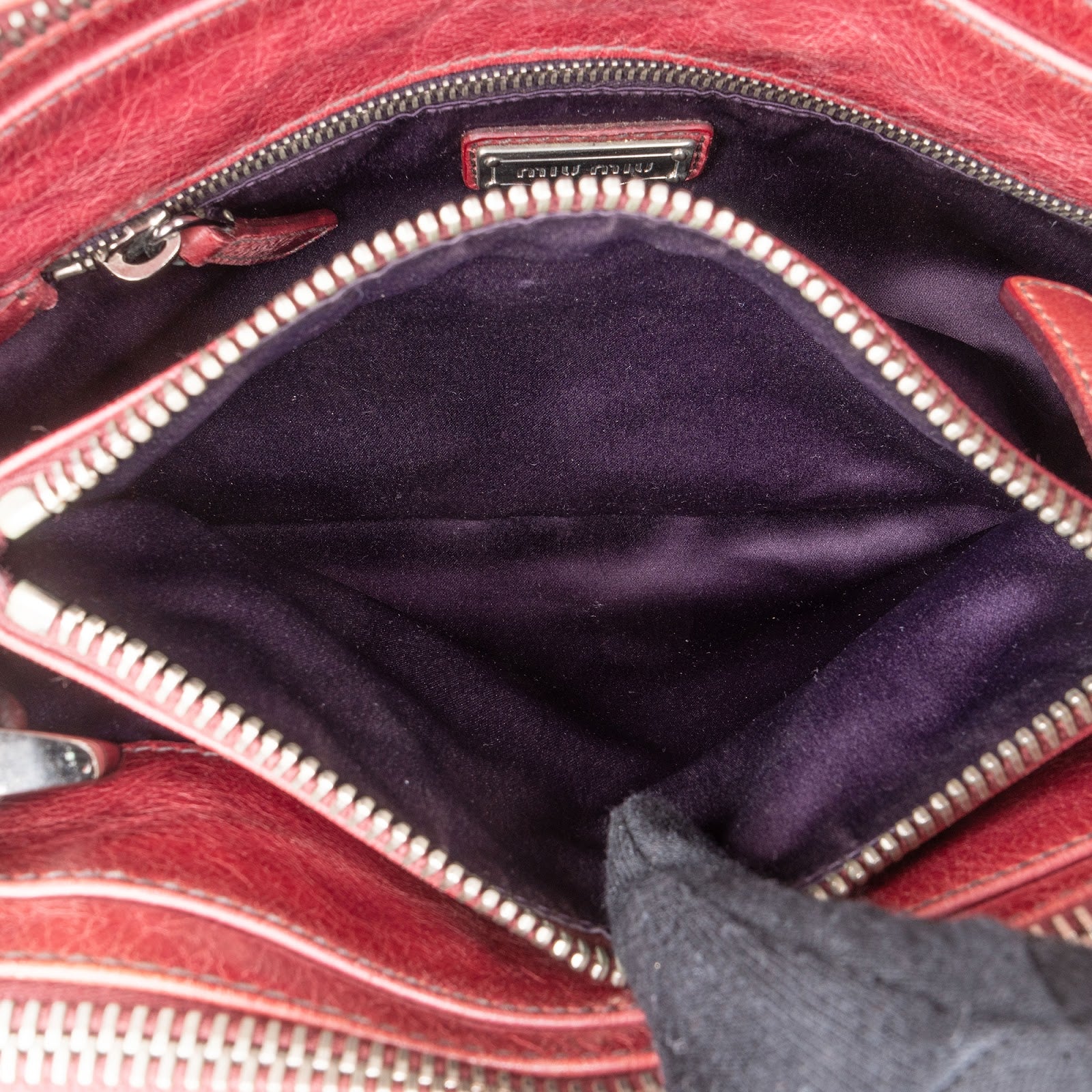 Miu Miu Vitello Lux Bauletto Handbag