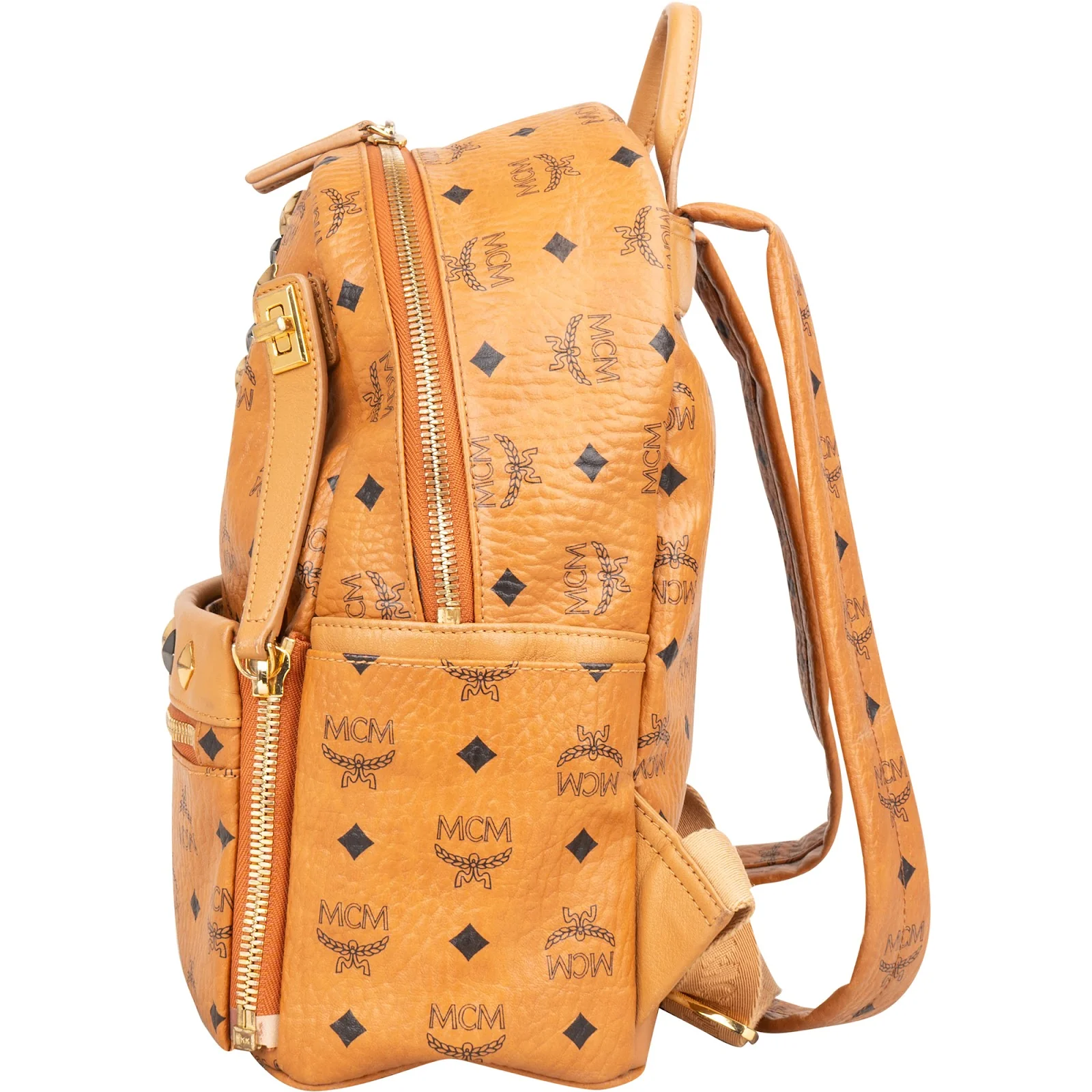 MCM Monogram Visetos Stark Studded 2 in 1 Backpack