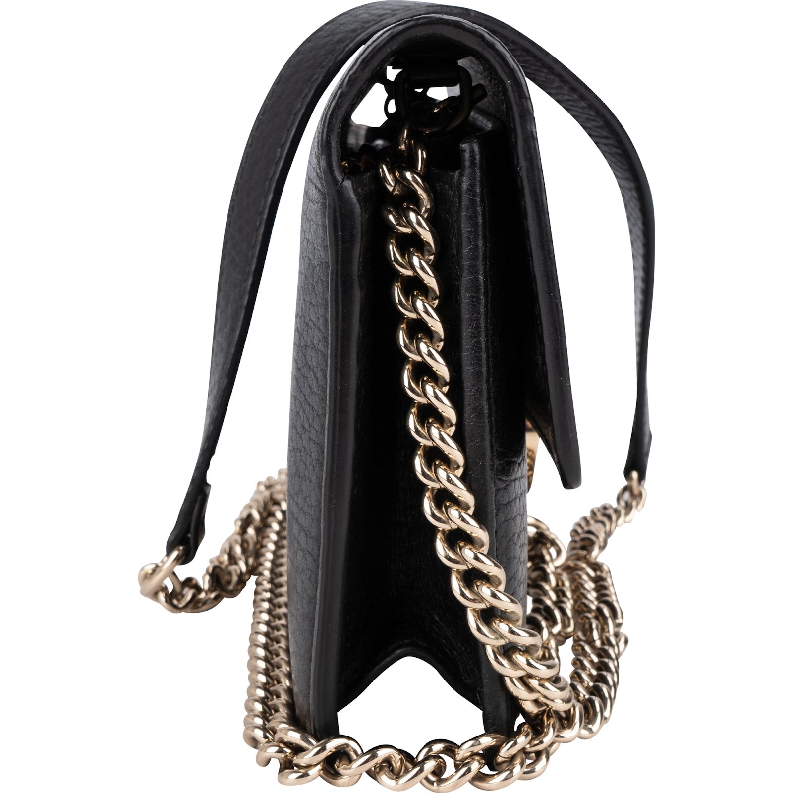 Gucci Leather Interlocking GG Wallet On Chain