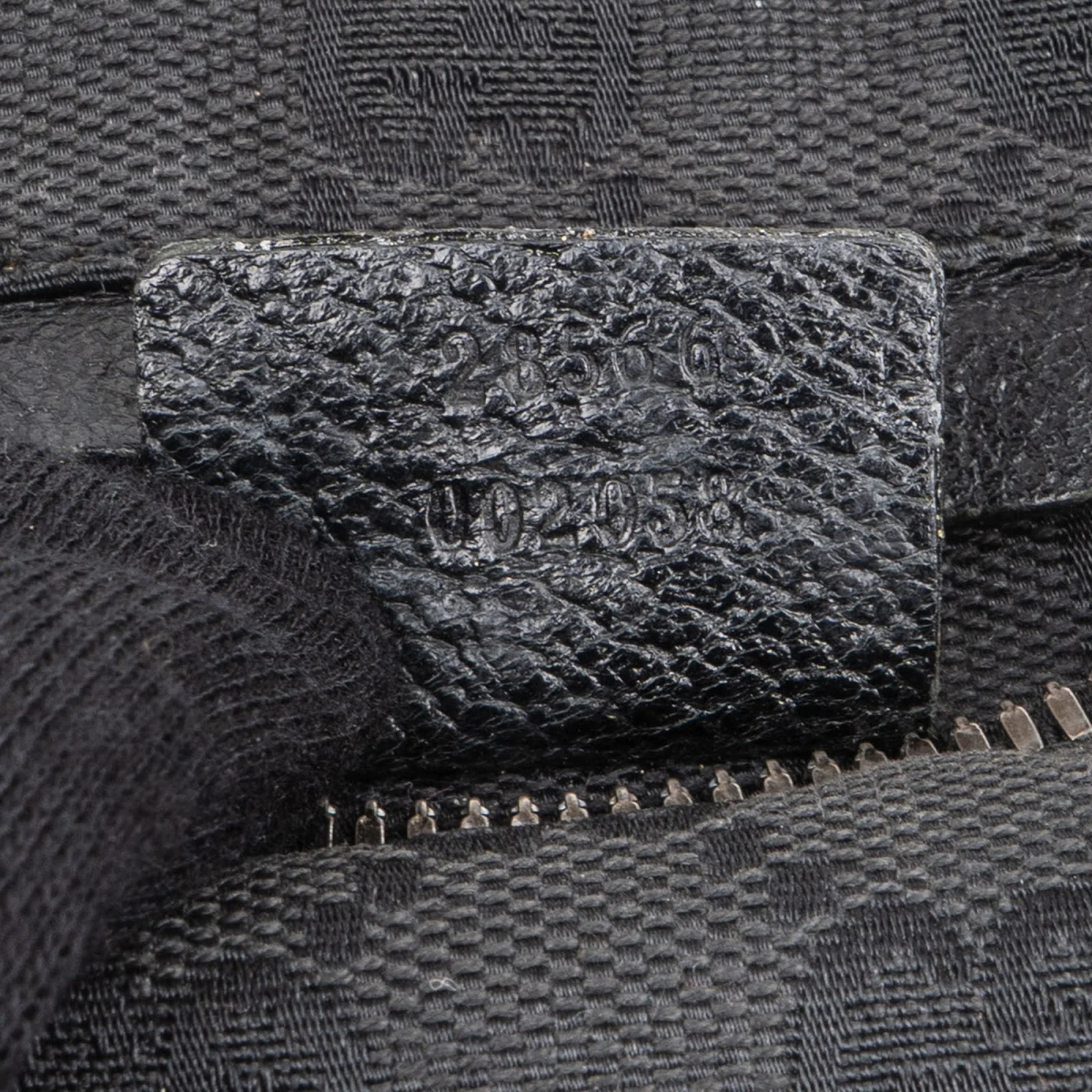 Gucci Black Monogram GG Belt Crossbody Bag