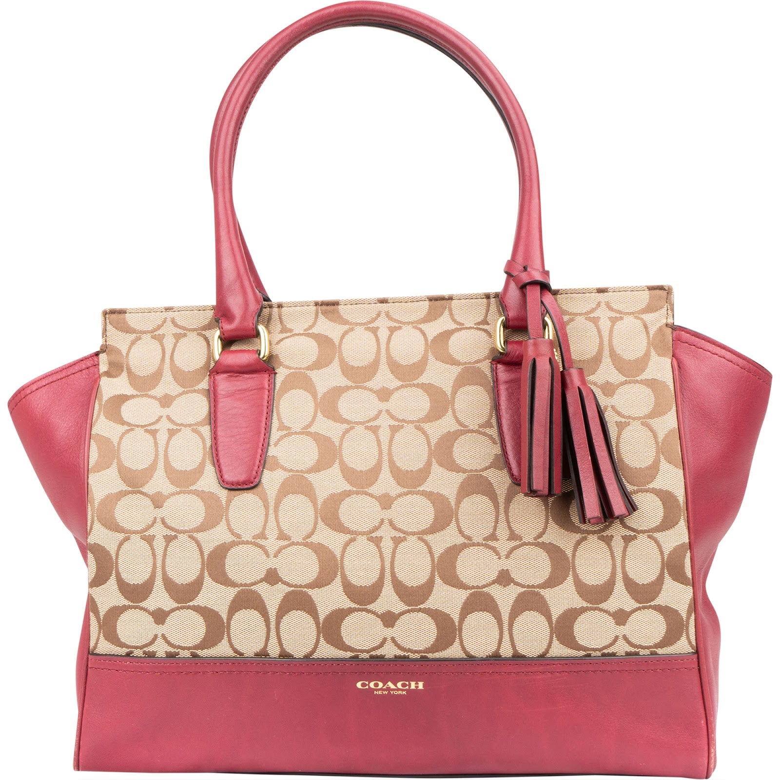 Coach Monogram Signature Canvas Legacy Candace Carryall Handbag